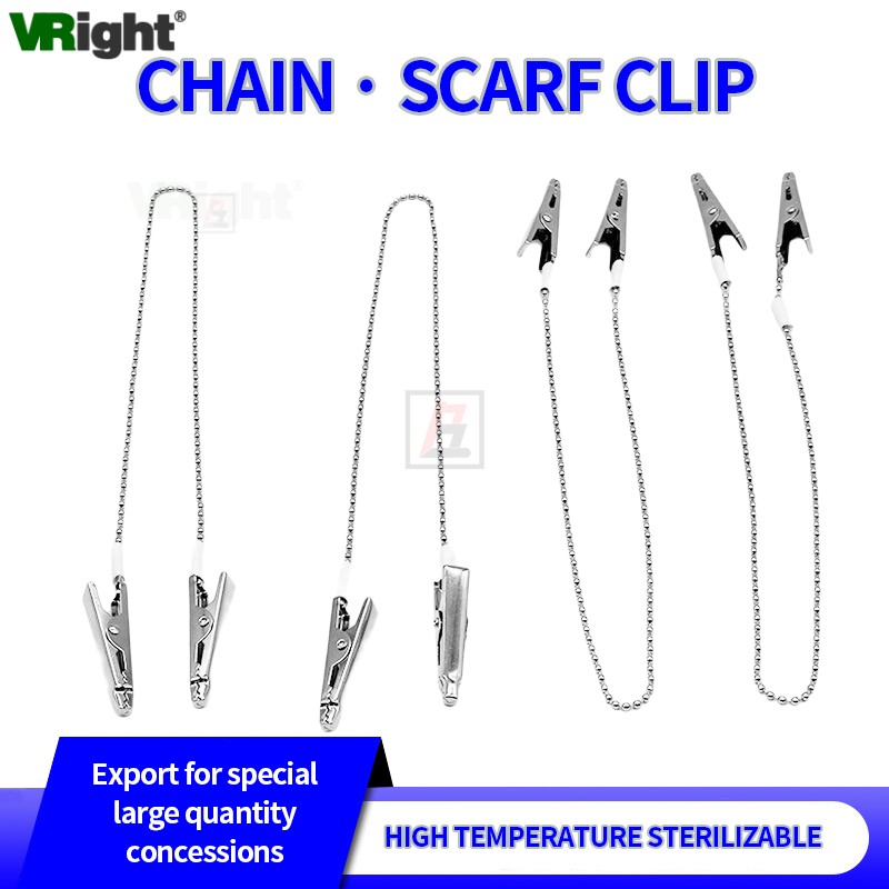 Best of Dental Scarf Bib Clip Metal Ball Chain Stainless Napkin Holder Dental Consumables Autoclavable Disposables Reviews & Tips