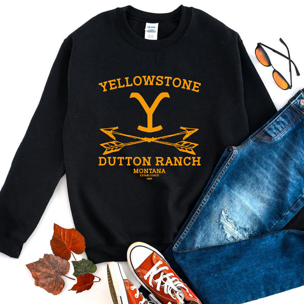 Retro Yellowstone moletom Dutton Ranch Hoodie Tv