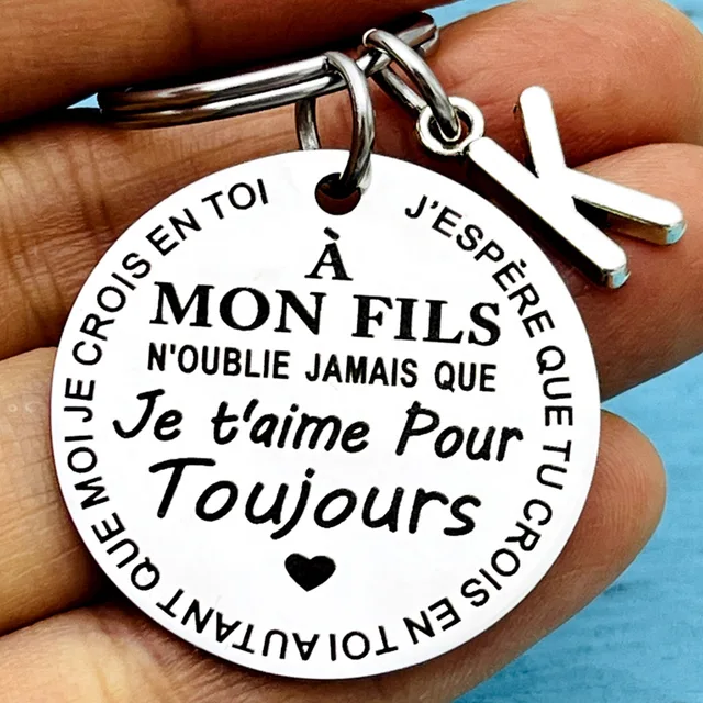 porte clef A MON Fils A MA Fille To My Son Daughter I Love You Forever