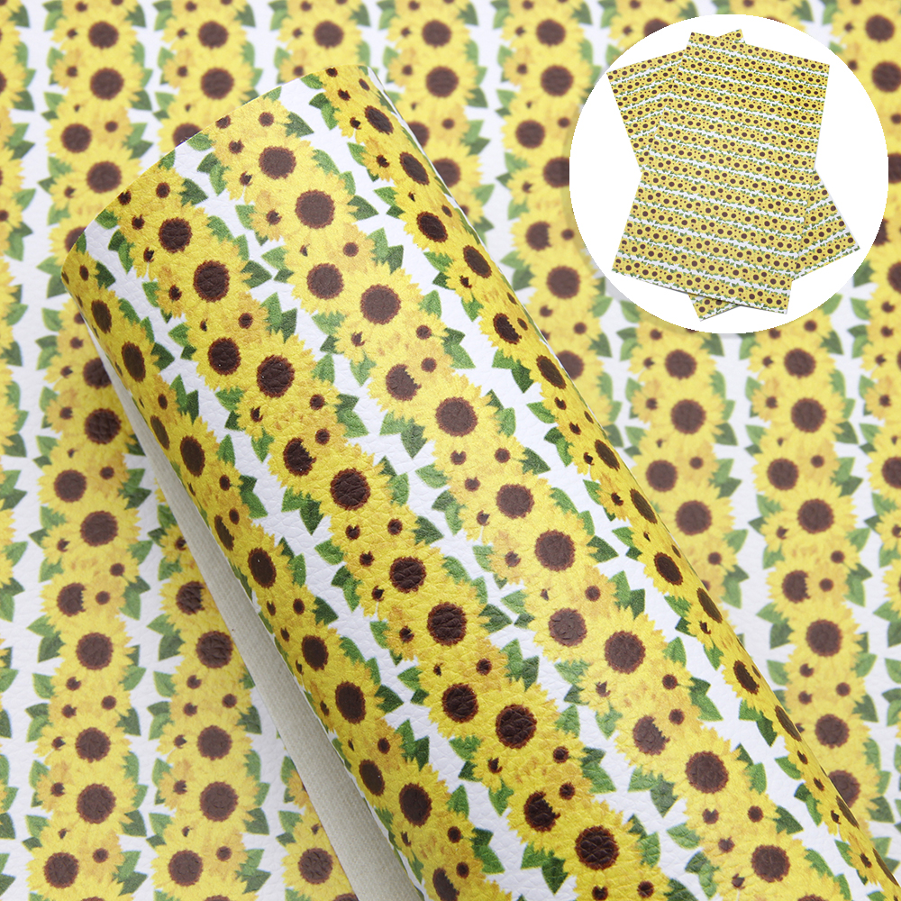 Description Picture 3 of item20*33cm  Daisy Faux Leather Sheets Lychee Grain Synthetic Leather Fabric Sheet Making Earrings Bows Crafts,1Yc23839