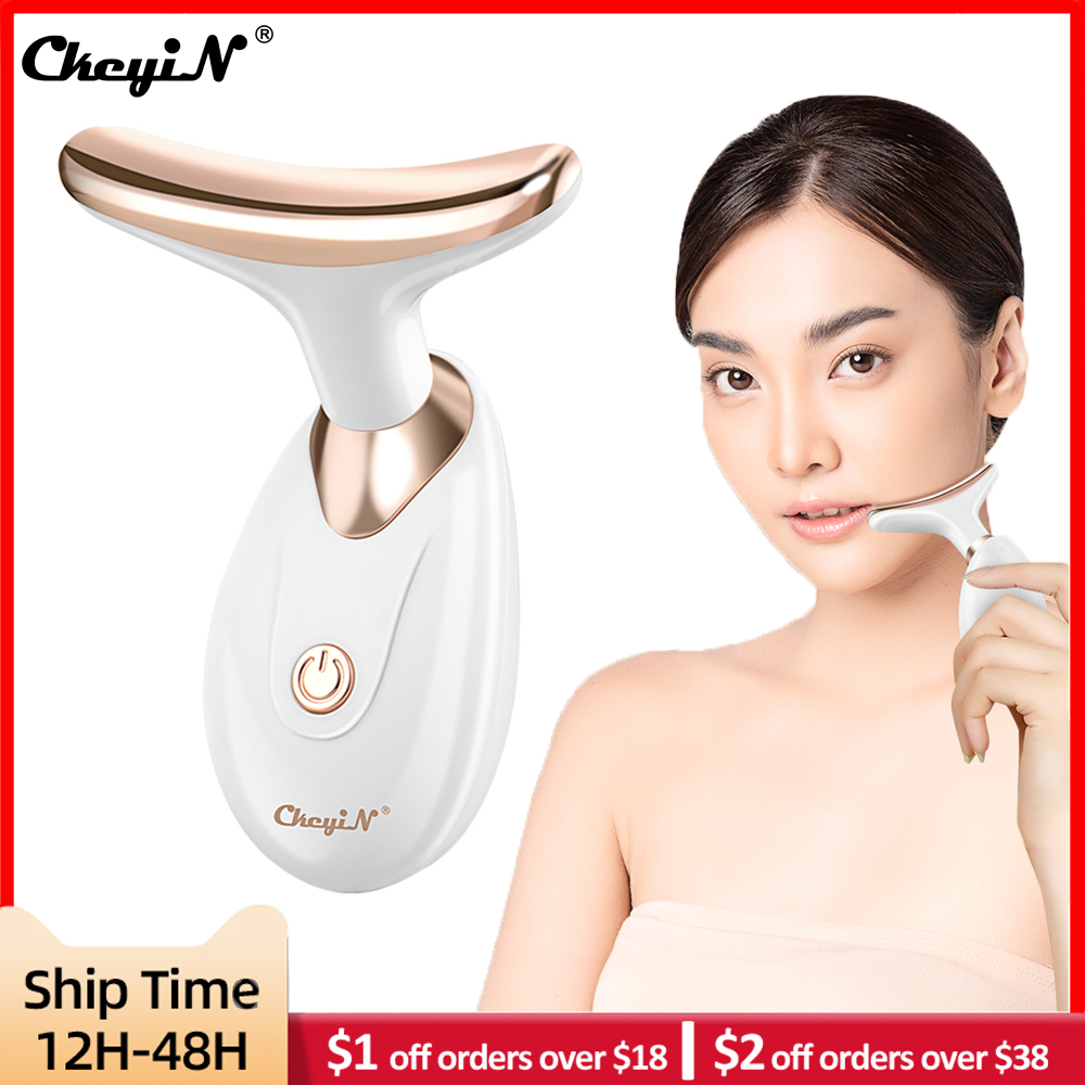 Best of CkeyiN Face Neck Lifting Machine Beauty Device High Frequency Vibration Massager Reduce Double Chin Anti Aging Wrinkle Removal Reviews & Tips