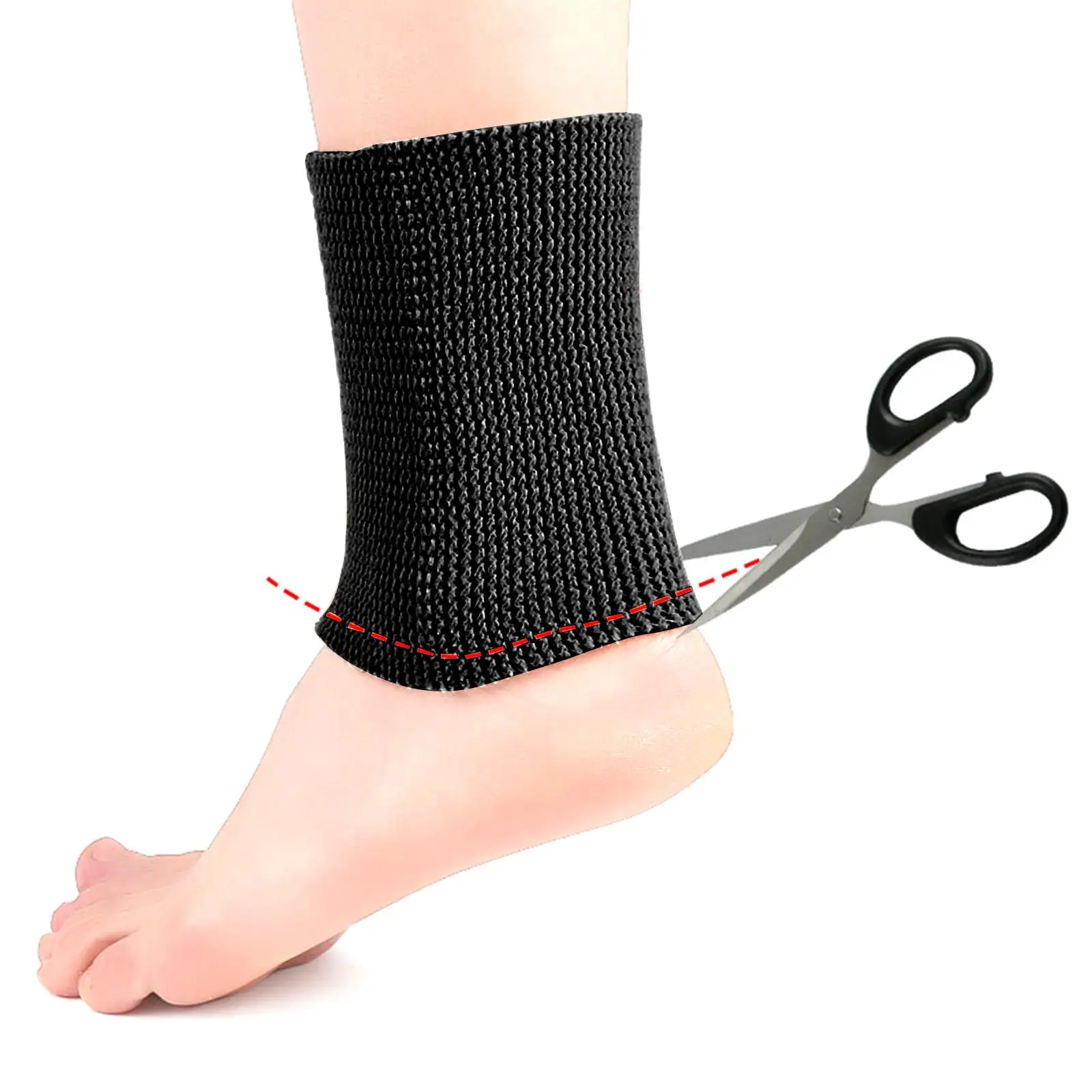 Ankle Brace Sleeve Prevent Dry Skin Breathable Elastic Sports Protection Soft Ankle Support for Running Tennis Soccer Men Women