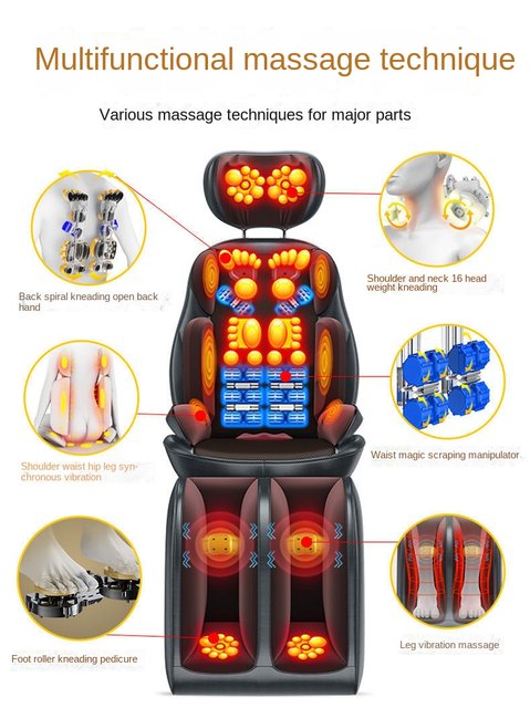 Massage Seat Back Massage Seat Massager Massage Cushion Massage Machine  Massage Machine Back Pain Cushion with Heater Shoulder, Back, Hip, Calf,  Foot Shoulder Stiffness Stress Relief Rubbing for Home 