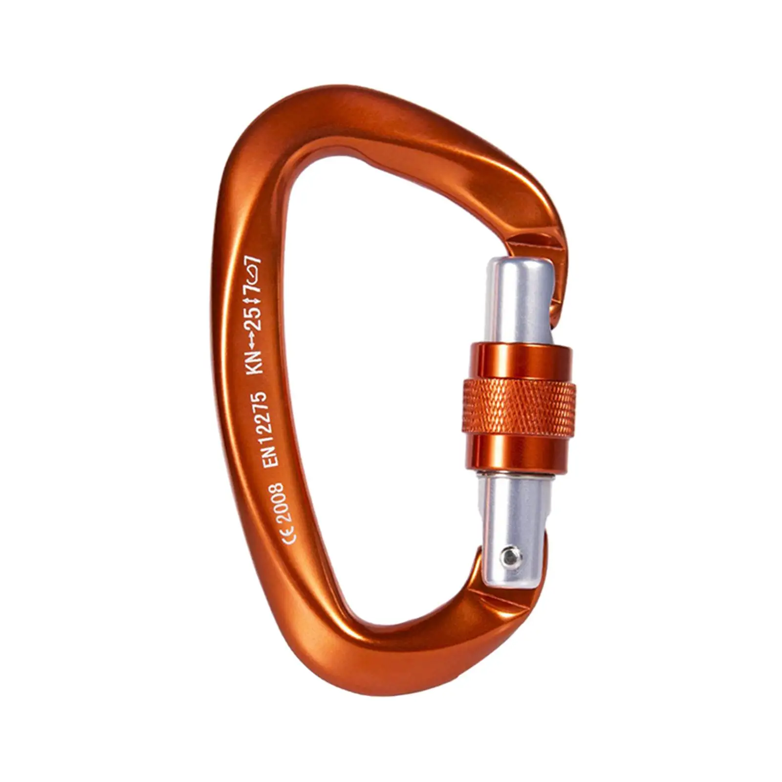 Key Chain Carabiner Keyring D Shaped Carabiner for Caving Rappelling Outdoor