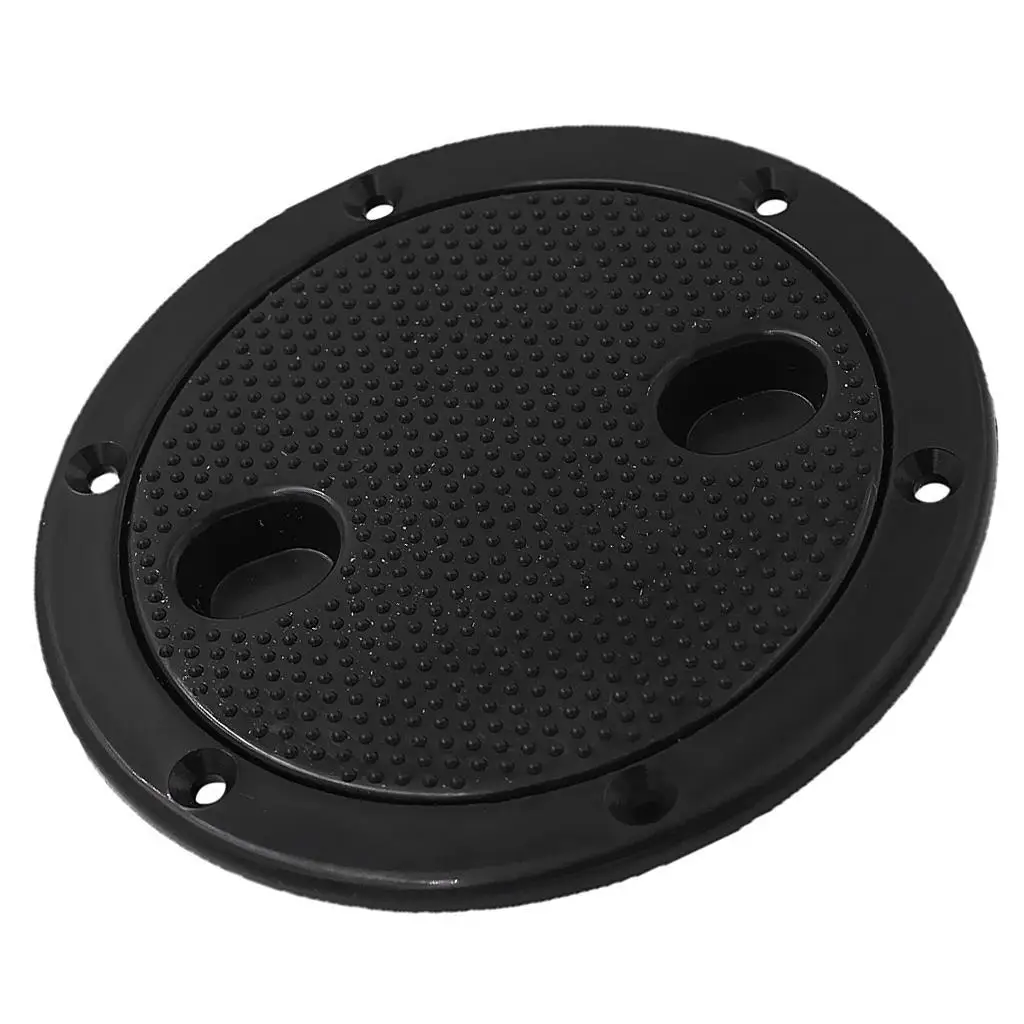 Marine , 6 Inch Marine Cover Pull Out Inspection for Boat Kayak Canoe, Black