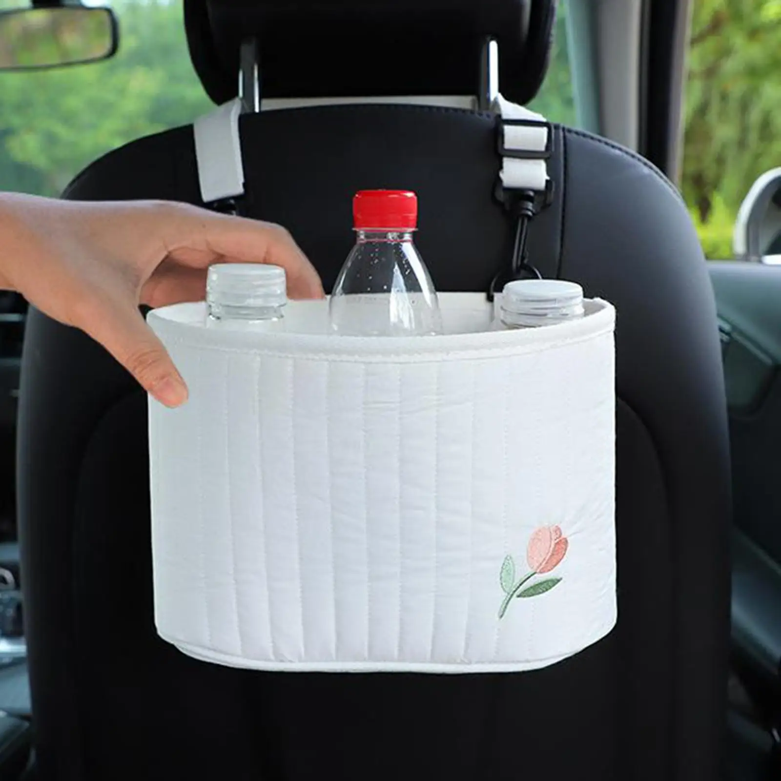 Cotton Car Hanging Bag Seat Back Organizer for Adults and Kids