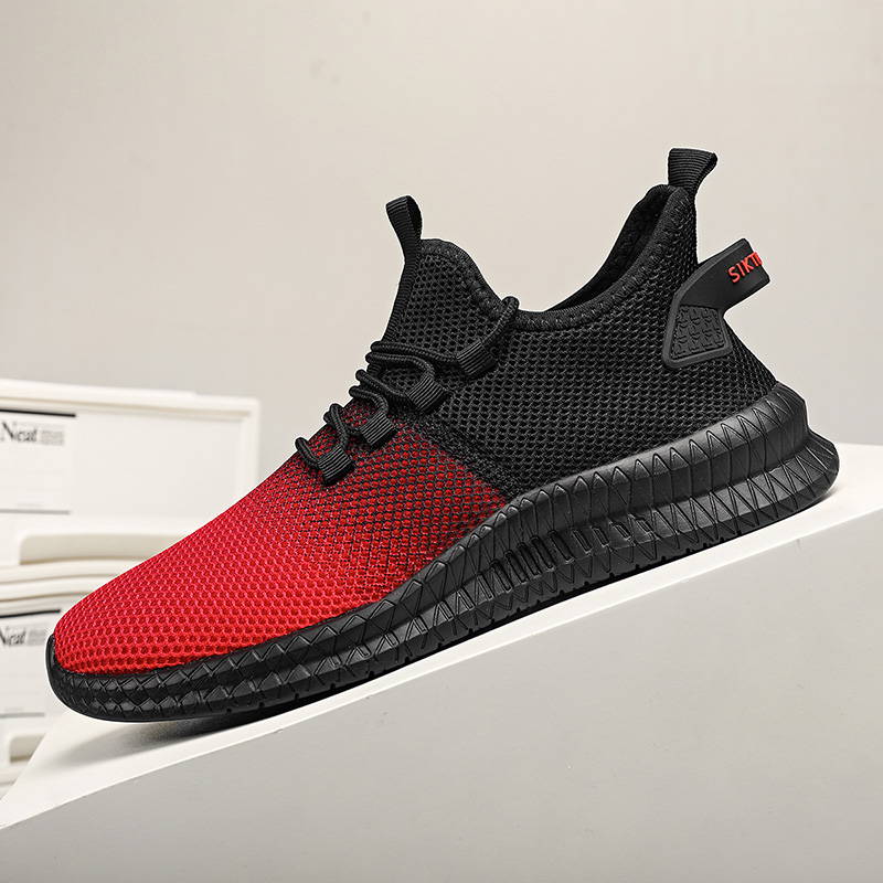 Leichte Herren-Laufschuhe im Freien, atmungsaktive Herren-Sportschuhe mit rutschfester Sohle, Schnürschuhe, Freizeitschuhe, große Größe 2023_voghion.com