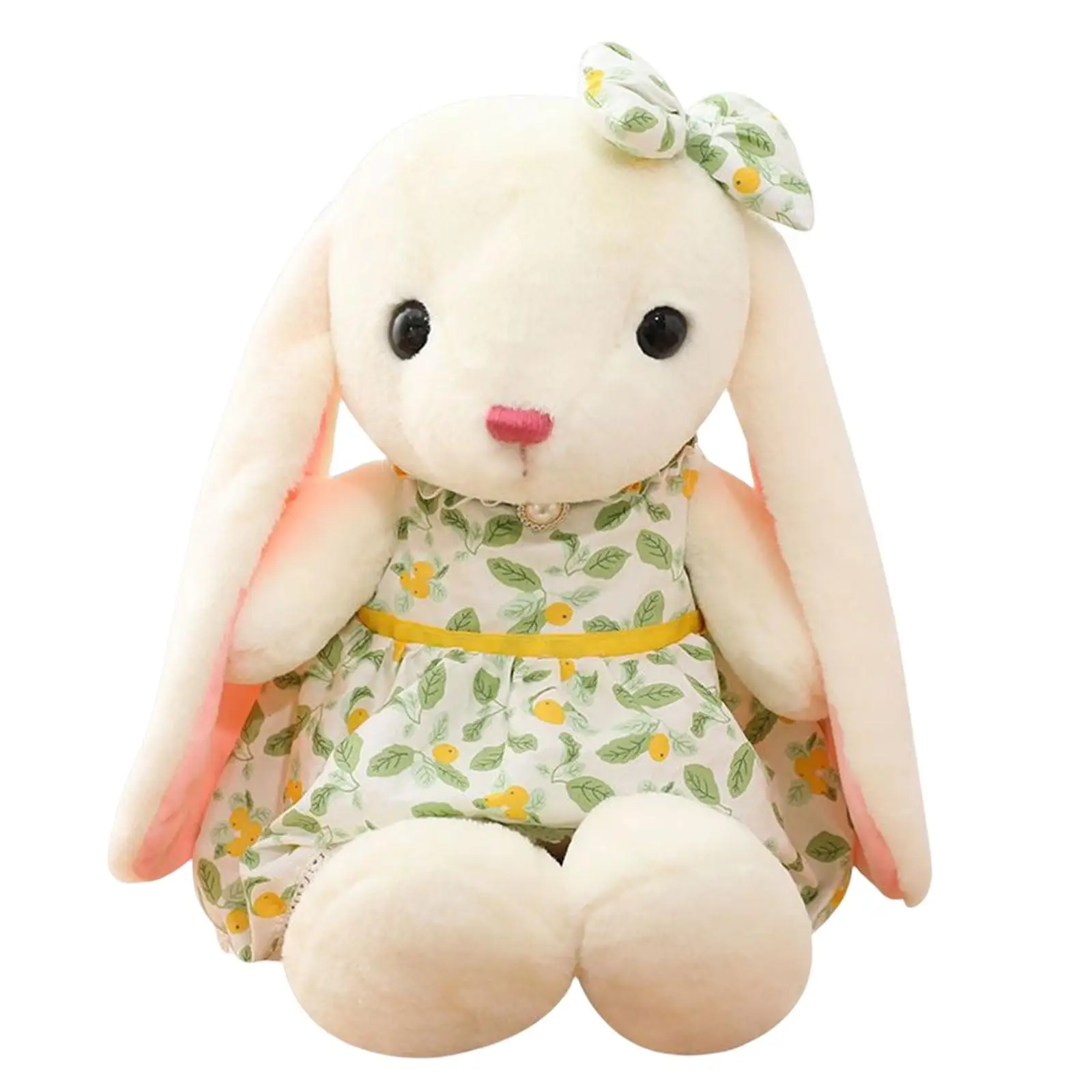 Adorable Rabbit Plush Doll Long Ears Bunny Comforting Doll Home Decoration Soft Stuffed Animals for Easter kids Toddlers