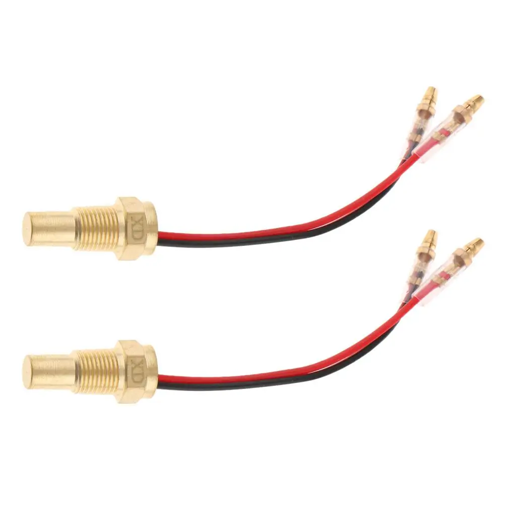 2 Pieces Car Water Temperature  10mm Head Plug Sensor with Dual Wries