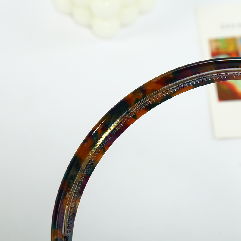 Koreanische Version von Ins Schmuck Acetat Haarschmuck Schildpattfarbe Stirnbänder Damen Gesichtswäsche Haarbänder Spot Großhandel – Detail 12