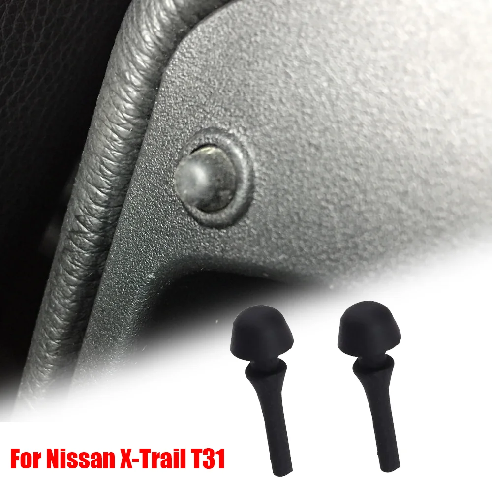 Protectores de goma negros para reposabrazos de Nissan X-Trail T31