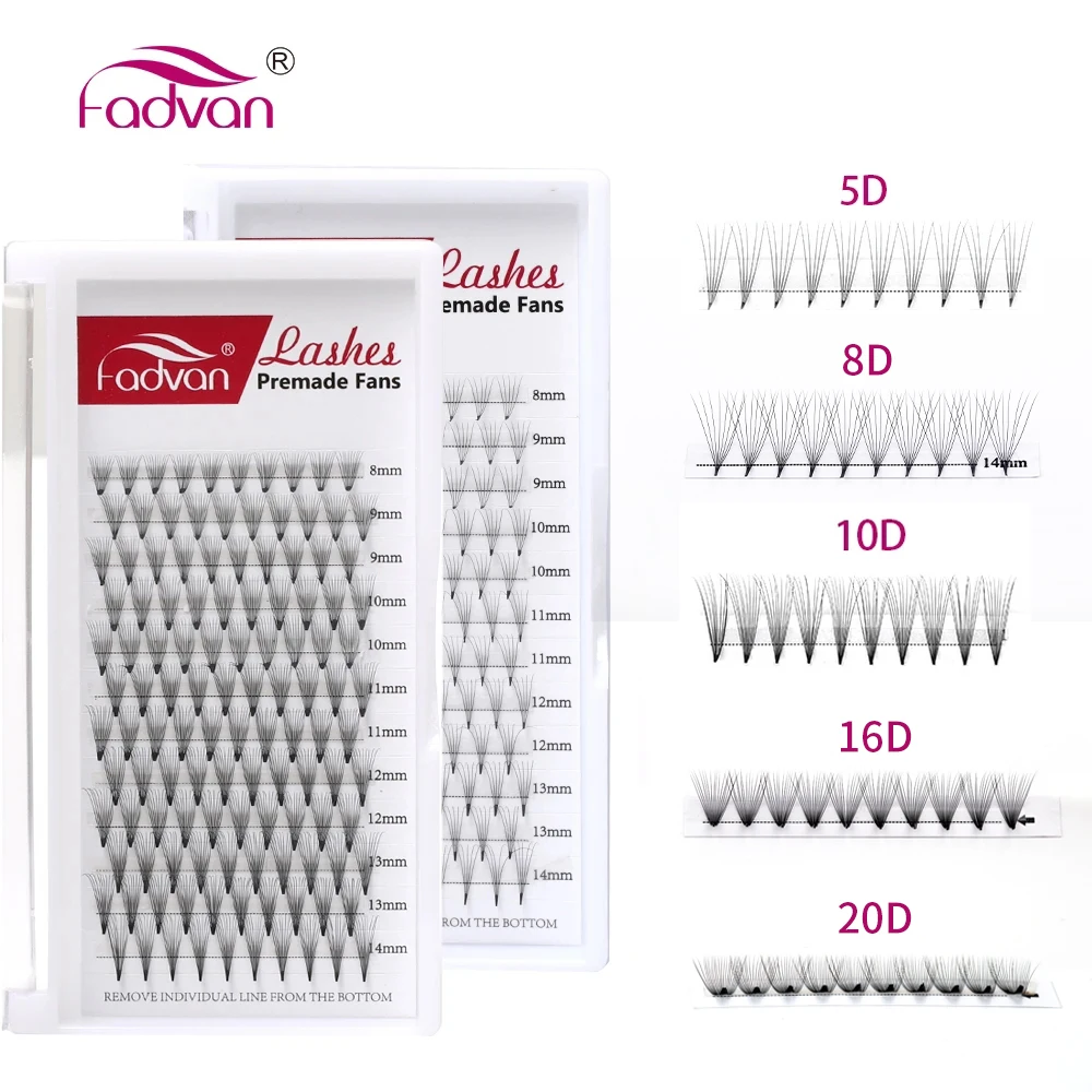 Best of FADVAN Premade Volume Fan Eyelash Extension Supplies 8-14 Mix Soft 3D / 5D / 6D / 10D / 12D / 20D / 30D Premade Volume Fan Lashes Extensions Reviews & Tips