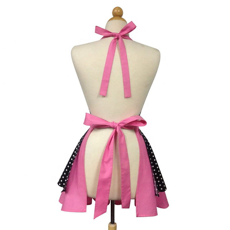 Jananese Sexy Frau Werkzeug für Paare Maid Outfit Kawaii Kleid Restaurant Kurze Farbe Kaffee Shop Schöne Bogen Spitze Küche Schürze – Detail 2