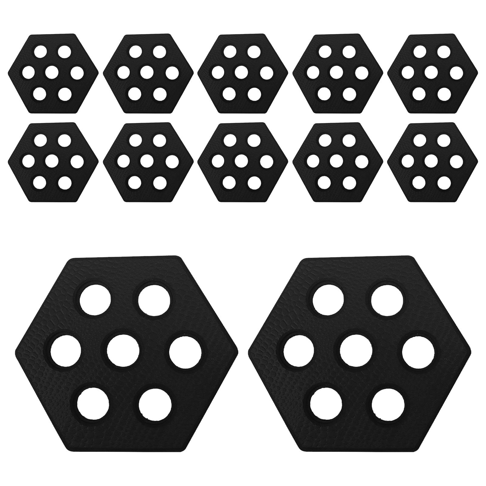 12Pcs Hexagon Surfboard Pads Non Slip Mat Surfpad Premium Deck Pads for Funboard Longboard Skimboarding Surf Boards Paddleboard