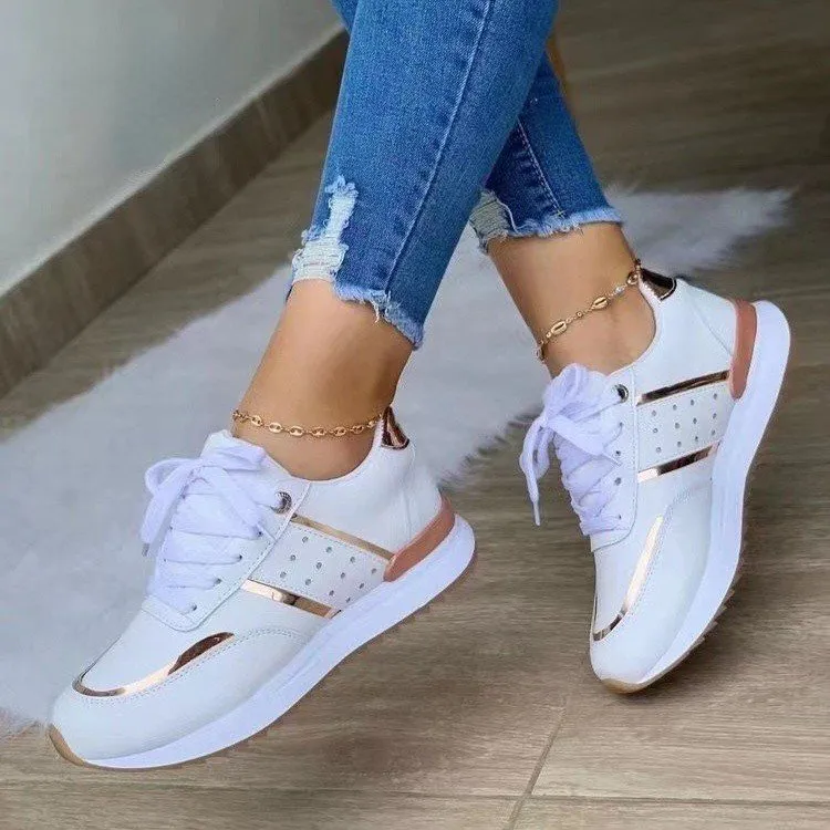 White Women Casual Low Sneakers sold by 100 Spartans