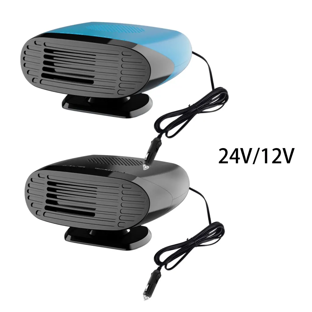 Car er Fan Warmer Vehicle Demister Portable 360-Degree Rotation Base Dryer Plug into  Lighter Car er 150W 