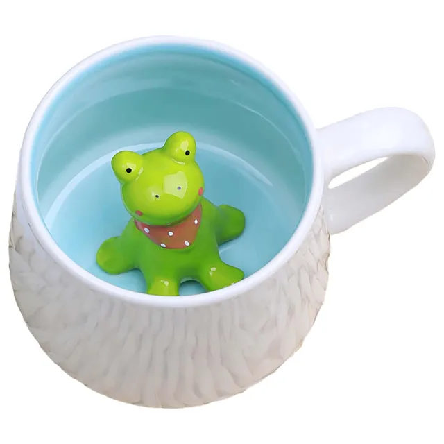 Frog Coffee Mugs Animal Inside Cups 12 Oz Funny Coffee Mugs with Handle Cute  Coffee Mugs Tea Cups with Spoon Kids Mugs Ceramic Novelty Cups Birthday  Gift for Women Friends Unique Coffee