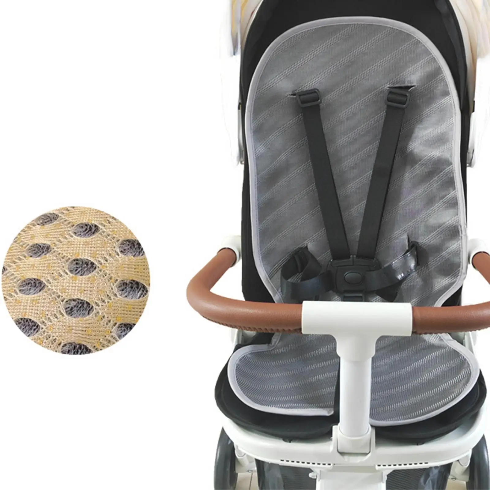 Baby Strollers Cushion Mat Breathable Cool Seat Pad Mat Strollers Cool Seat Pad Pushchair Seat Cooling Mat for Pushchair Pram