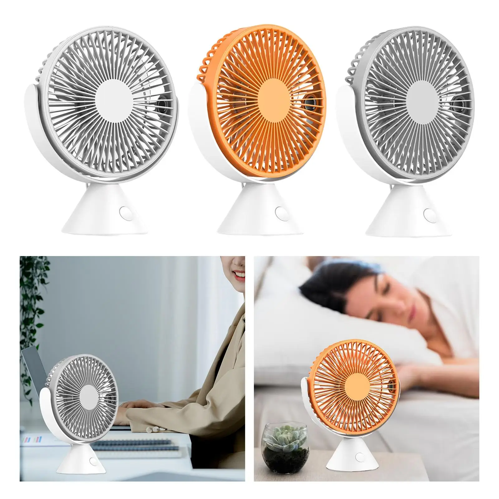 Desk Fan Classic Personal Fan Quiet Operation with Strong Wind Desktop Fan for Bedroom Table and Desktop Travel Outdoor Camping