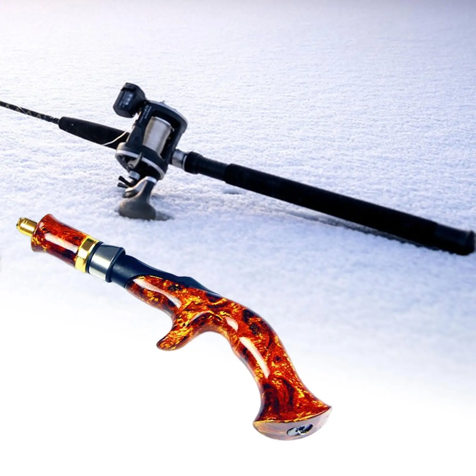 Ice Fishing Rod Handle Rods Change Replacement Winter Fishing Pole Handle Rod Repair Non Slip Fishing Accessories