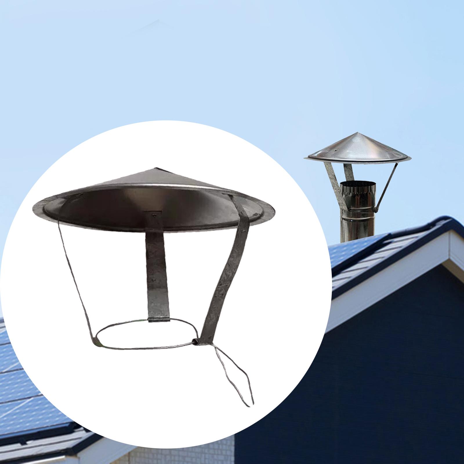 Description Picture 4 of itemDurable Exhaust Pipe Rain Hat Pipe Hat Weatherproof Chimney Cover for Farmhouse Stove