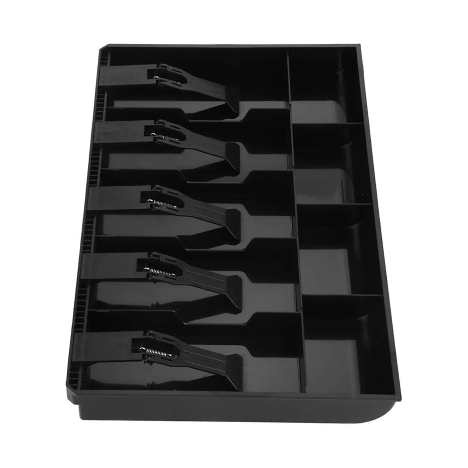 Metal Clip,12.68x9.65x1.38inch Shops 4 Bill/3 Coin Market Storage Coin Register Cash Money Tray Replacement Insert Tray Storage Case with Clip for Supermarkets RV77 Cash Register Drawer Hotels 