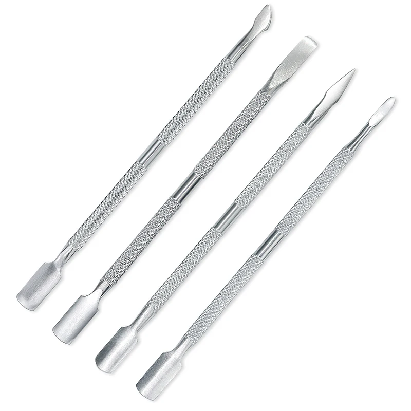S338c0749214b4a96a74060a2882d7a2fh 1Pcs Stainless Steel Double Head Cuticle Pusher for Manicure 2023 Tools for Nails Art Non-Slip Nail Cuticle Remover Accessories