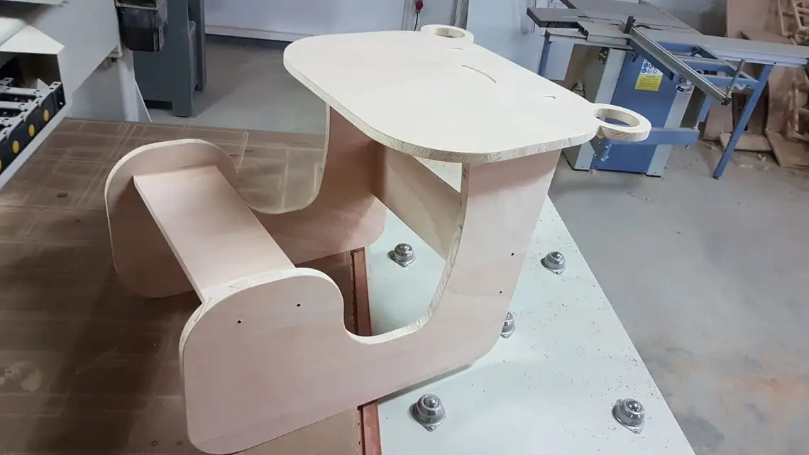 antique woodworking bench Integrated Desk Chair for Kids Furniture Template CNC Laser Cut Files STL SVG DXF EPS DWG for Laser/Plasma Cutting Printing wood pellet maker