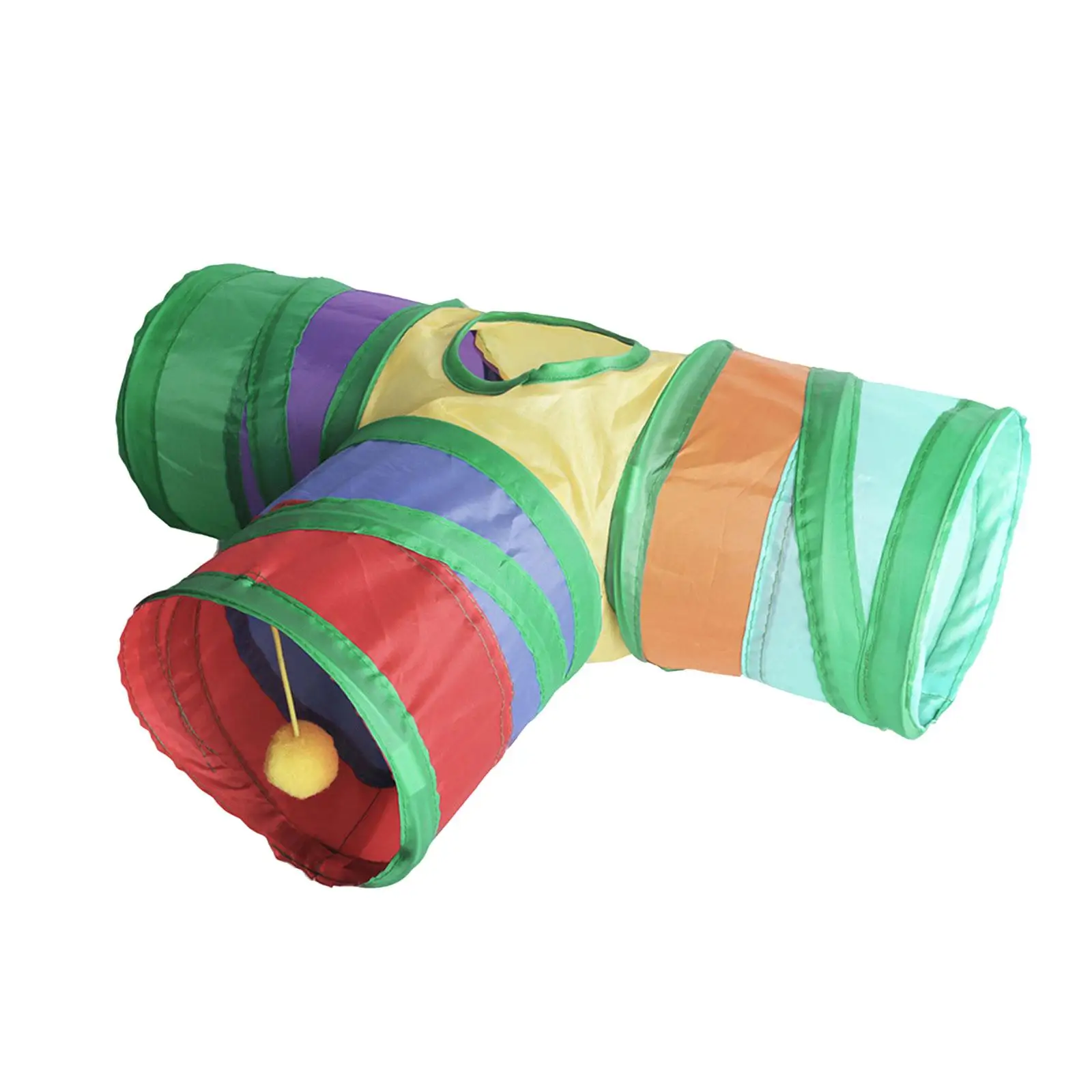 Guinea Pig Tunnel Rabbit Hideout 3 Tubes Spacious Play Tunnel Versatile Sturdy Playground for Exercise and Self Amusement