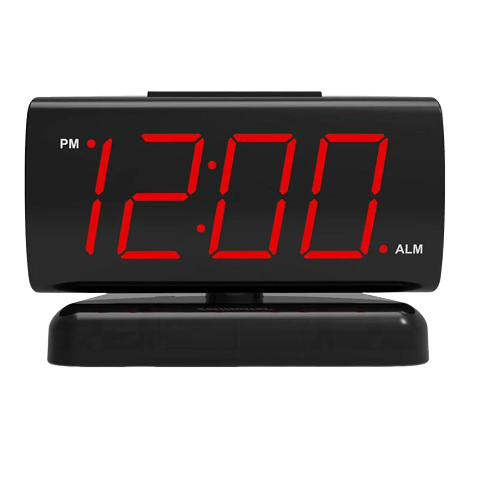 Desk LED Clock Dimmable 12H Display Digital Alarm Clock for Bedroom Festival