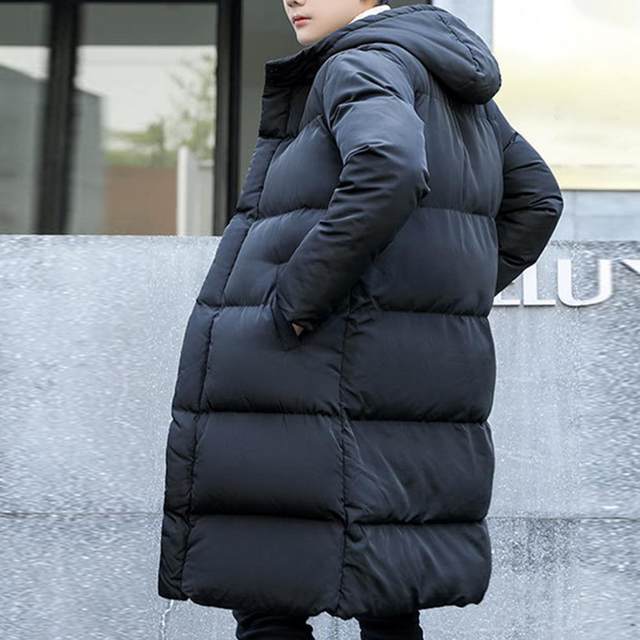 Luxury Winter Mens Jackets Hooded Thicken Plus Long Parkas