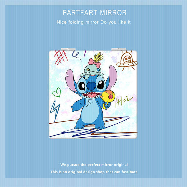 ② Disney Stitch Compact Mirror Maquillage miroir 3D new Disney