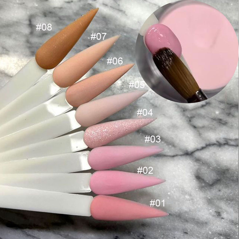 Best of 30ml Nude Acrylic Powder 2 In 1 Nail Extension Builder Carving French Manicure Fine Dip Powder Nail Supplies For Professionals Reviews & Tips