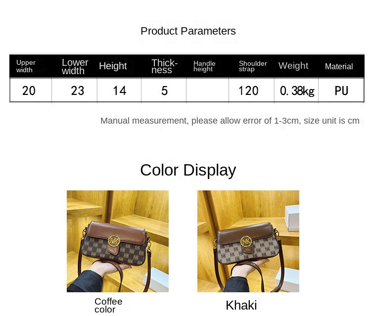 Borsa a tracolla Nicchia di personalità Nuova borsa a tracolla abbinata a colori con stampa retrò di alta qualità Borsa da donna per pendolarismo quotidiano_voghion.com