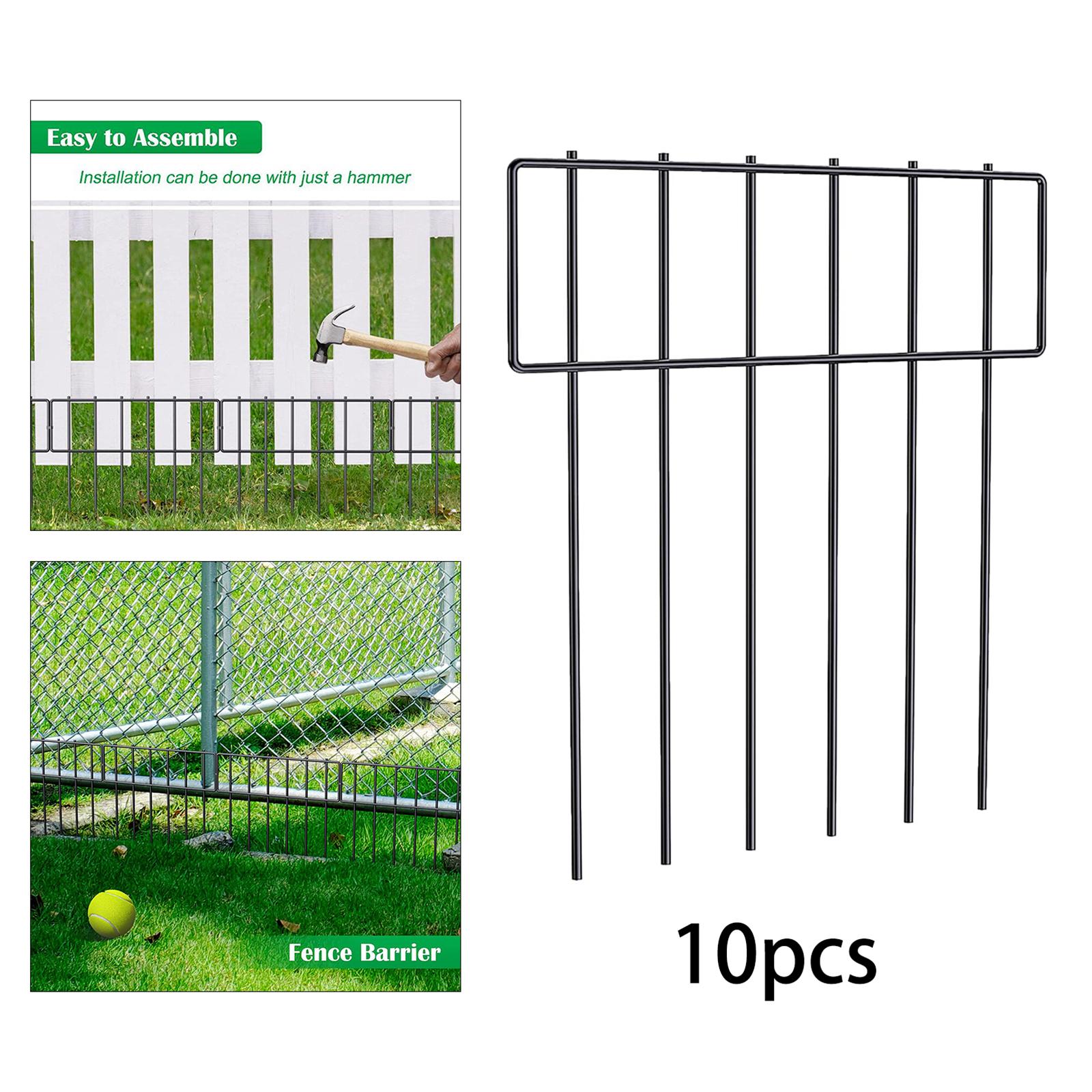 10Pcs 30x43cm Underground Decorative Garden Fencing Rustproof Detachable