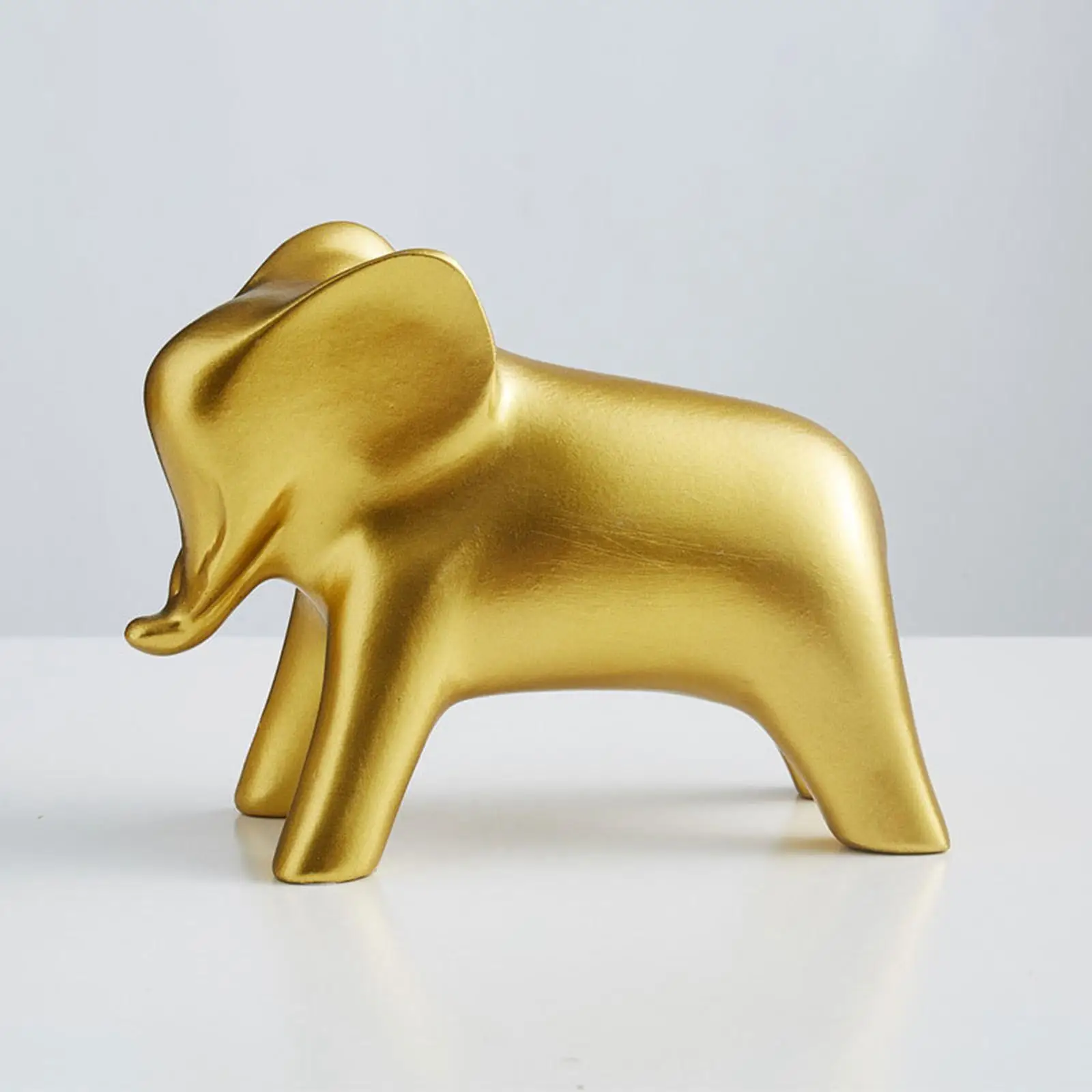 Resin Small Animal Statues Home Decor Modern Gold Figurines Sculpture for Office Cabinets Decor Display Ornaments Gifts