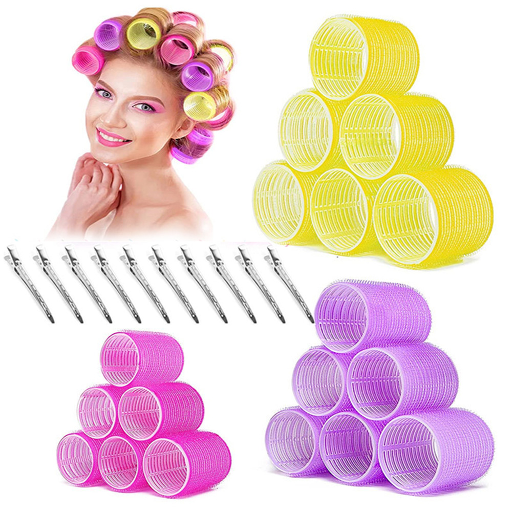 Best of 6Pcs Heatless Hair Roller Volume Self Grip Holding Hair Curler No Heat Overnight DIY Salon Curly Hairdressing Hairstyle Tools Reviews & Tips