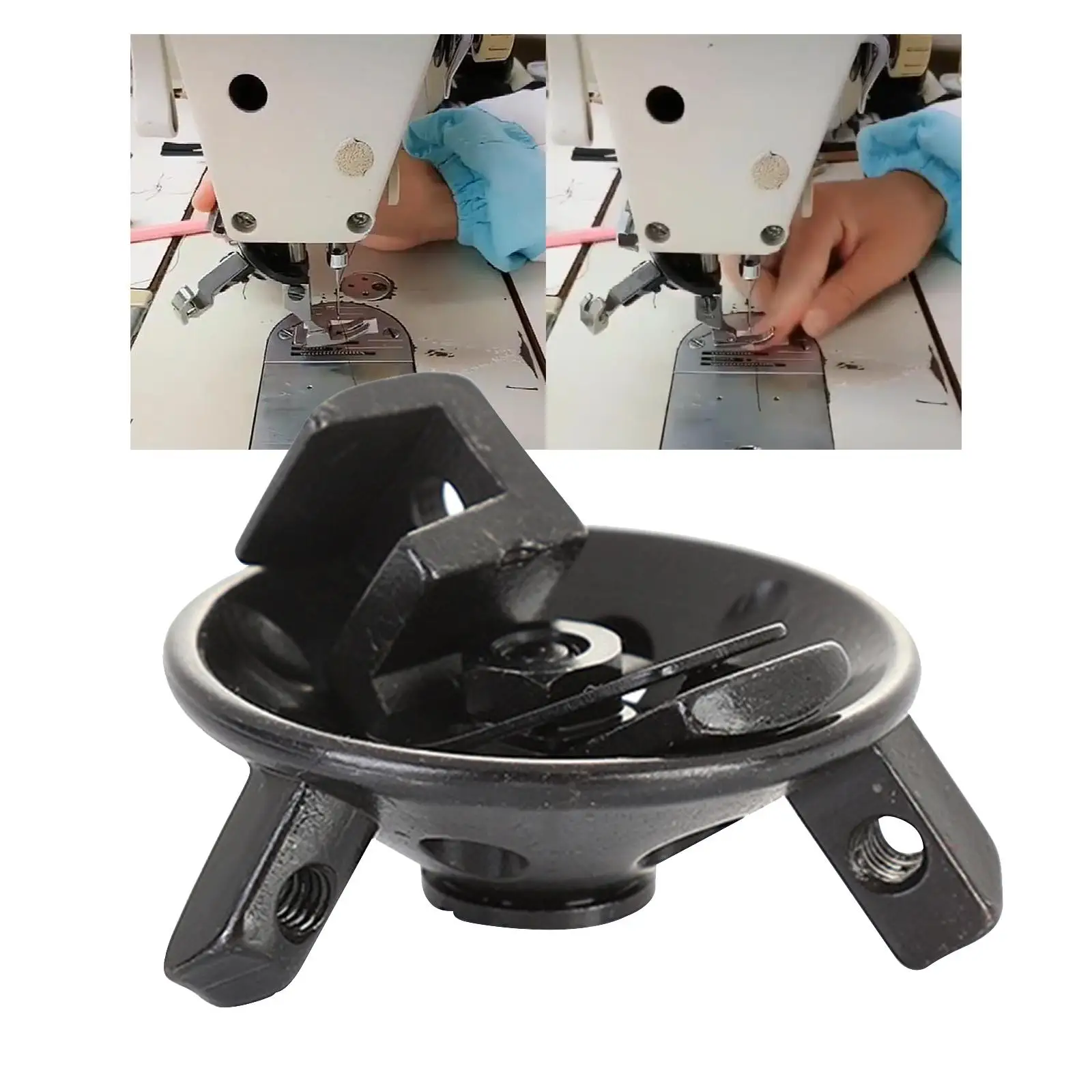 Rotating Roller Presser Foot Holder Multi-Function Premium Triangle Presser Foot Bracket for Sewing Machine Roller Presser Foot