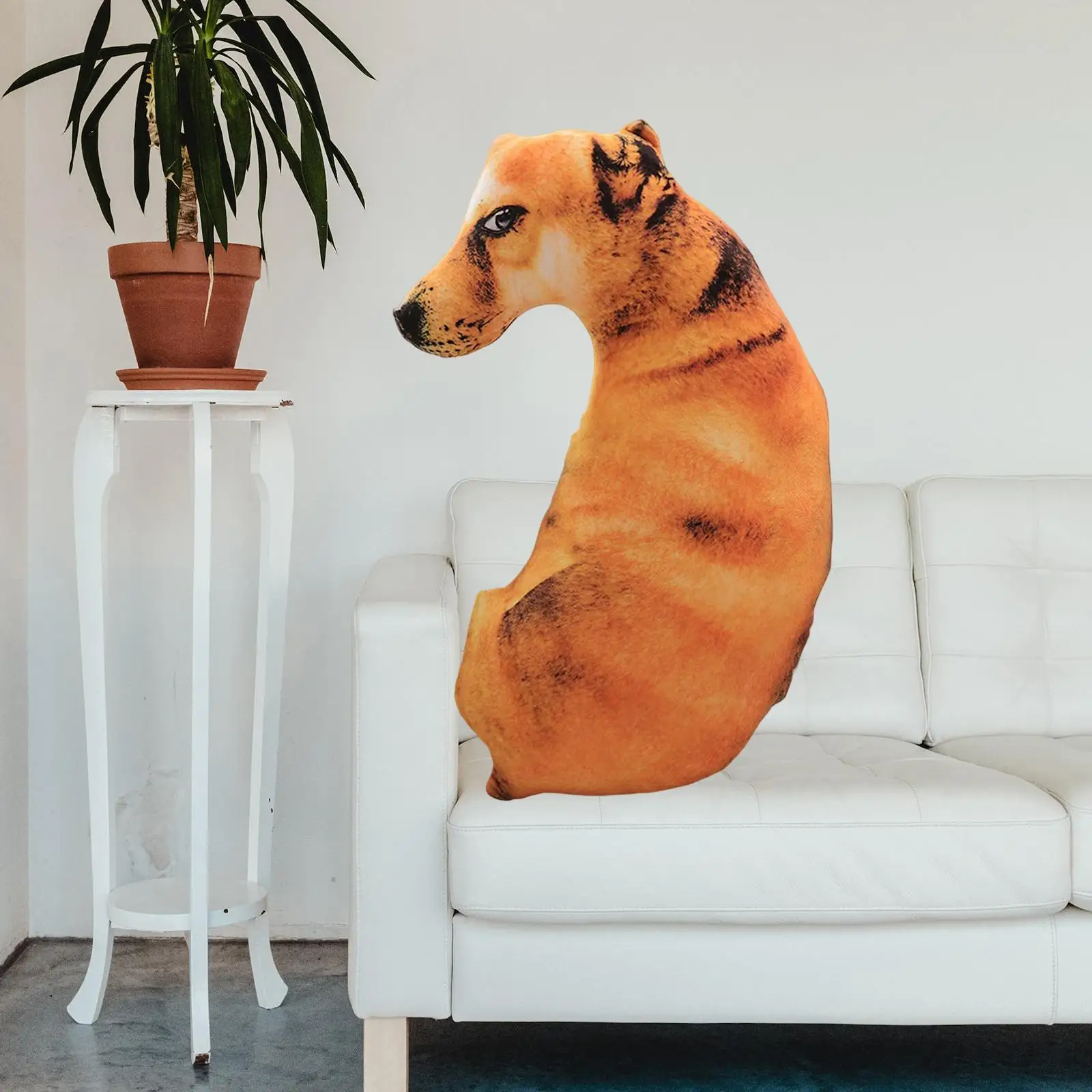 3D Dog Printed Pillow Cushion Toy Cushion 35inch for Couch, Bed, Car, and Office Outside Wrapped by Short Plush Funny Washable