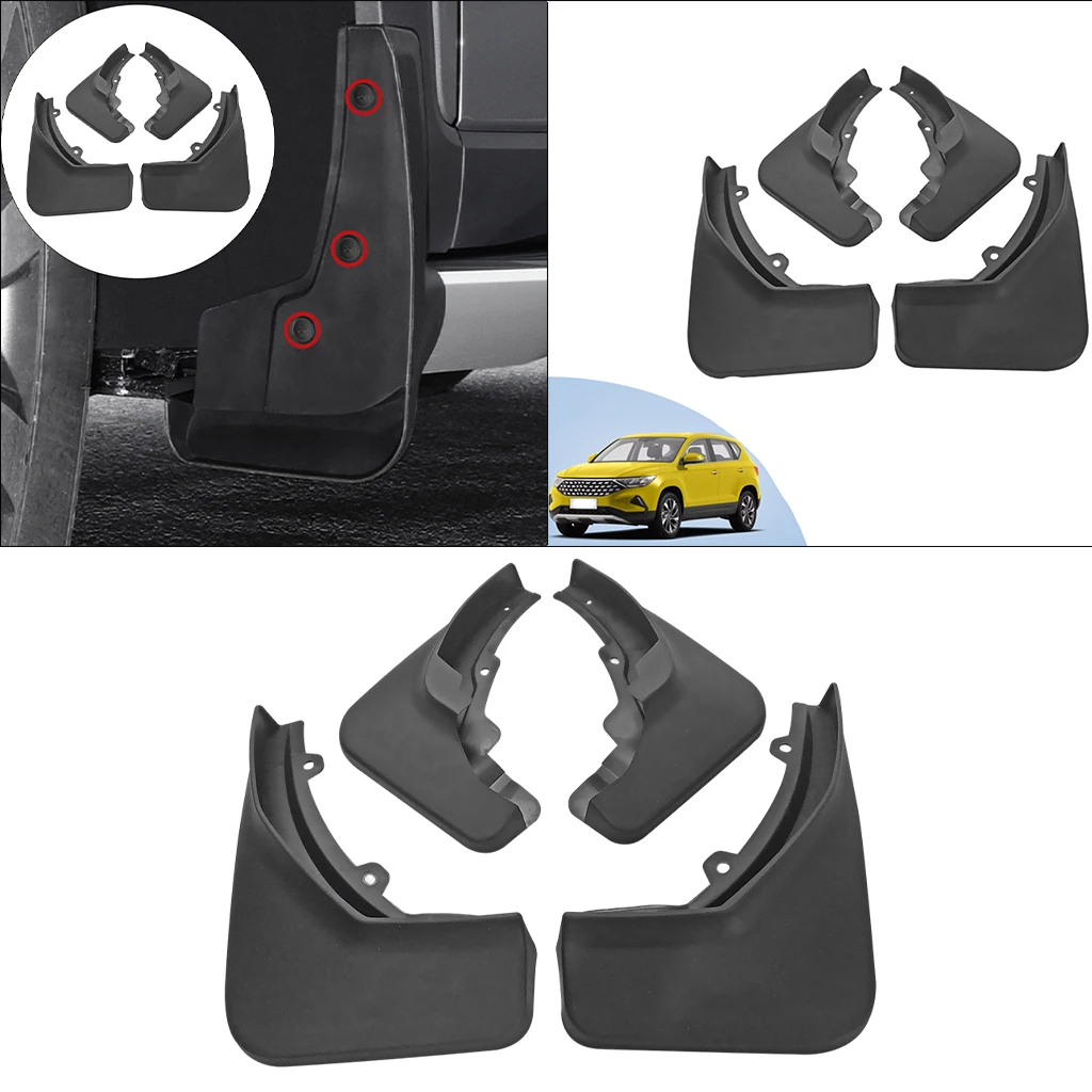 4PCS Car Mud Flaps No Drilling Splash Guards Fit for  VS5 Model 2019 Front and Rear Modification Accessories