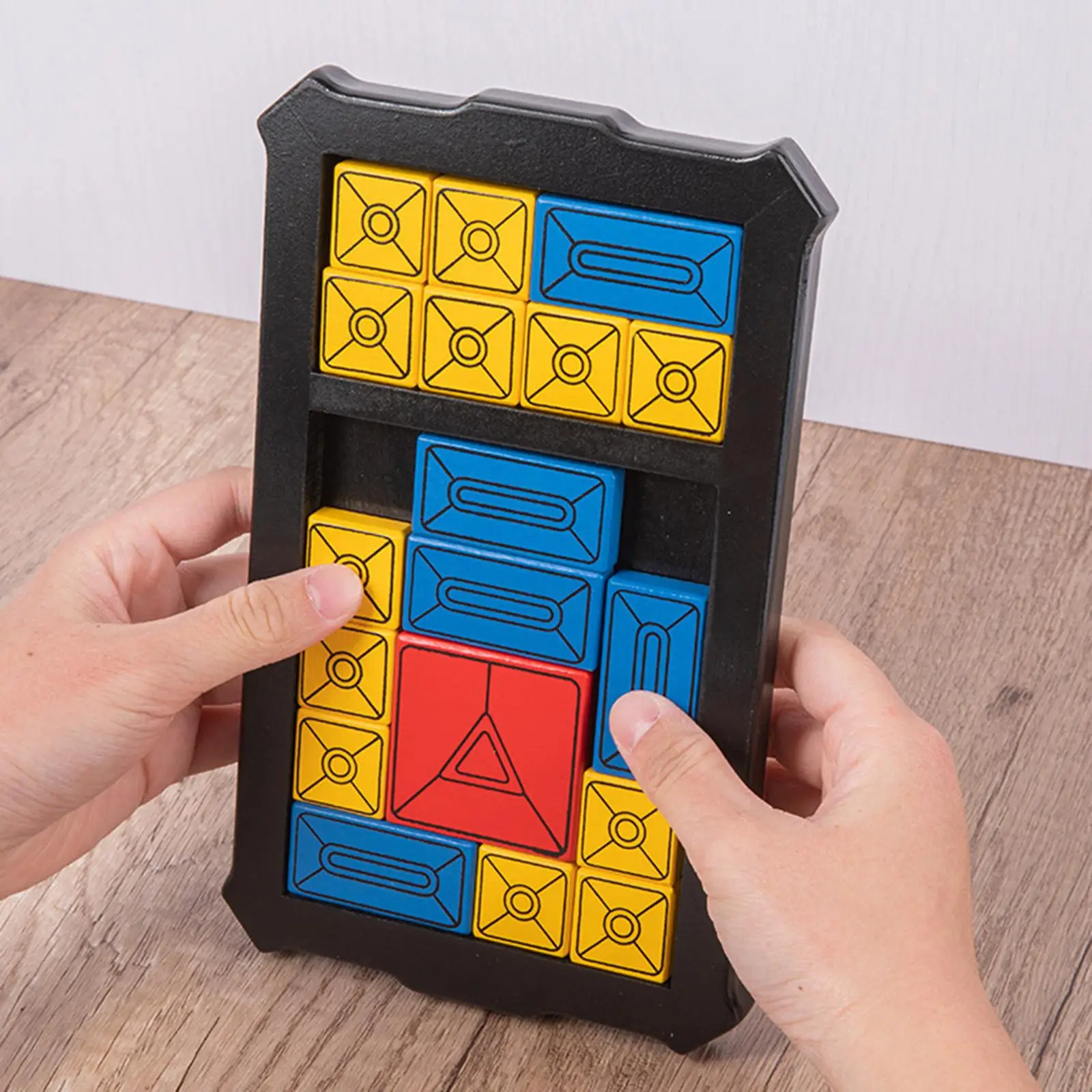Huarong Road Sliding Puzzle Game Brain Teaser Interactive Sensory Magnetic for Car