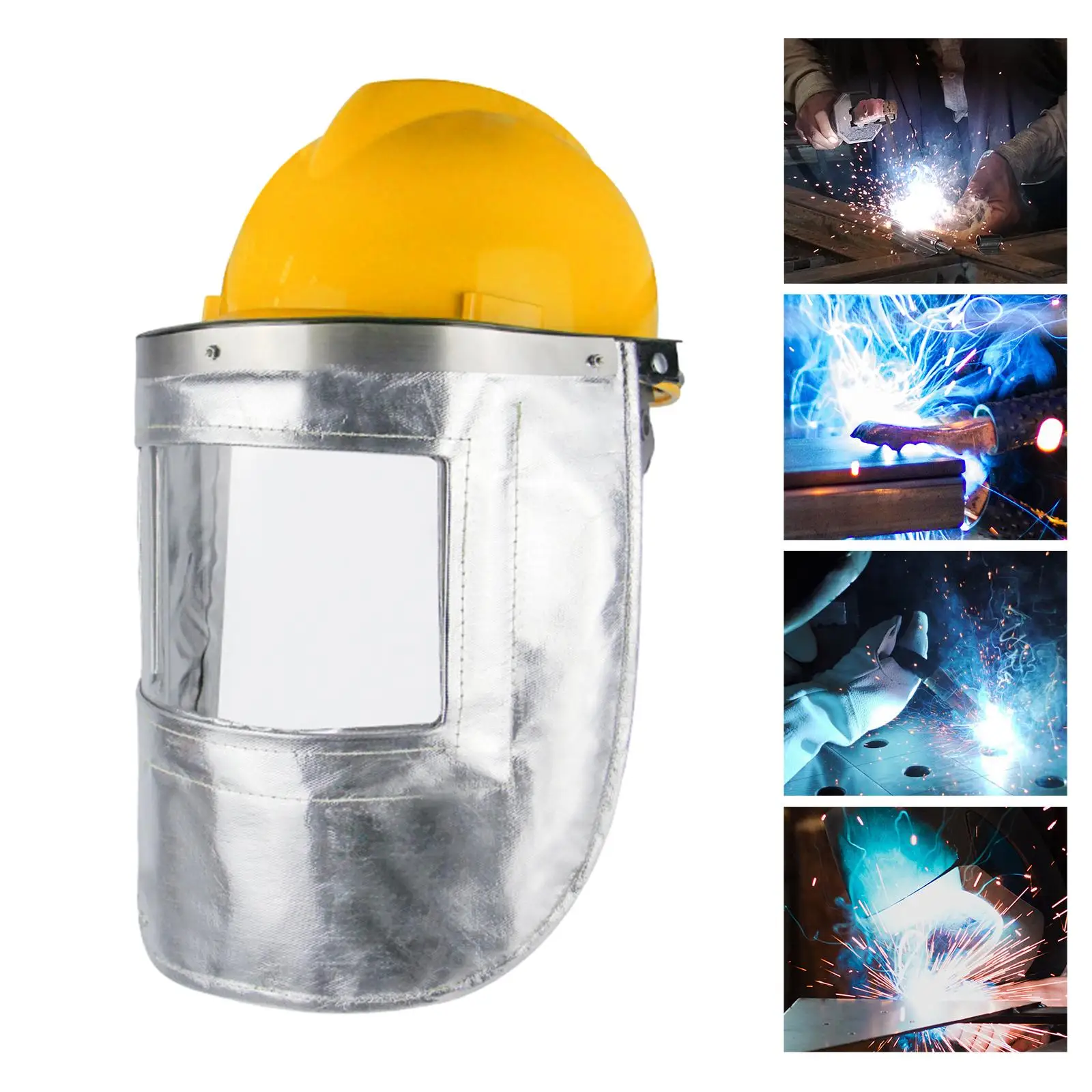 Welding Mask Hood Welder Face Cover Multifunctional Face Protector Heat Resistant for Mechanical Industry Accessory Durable