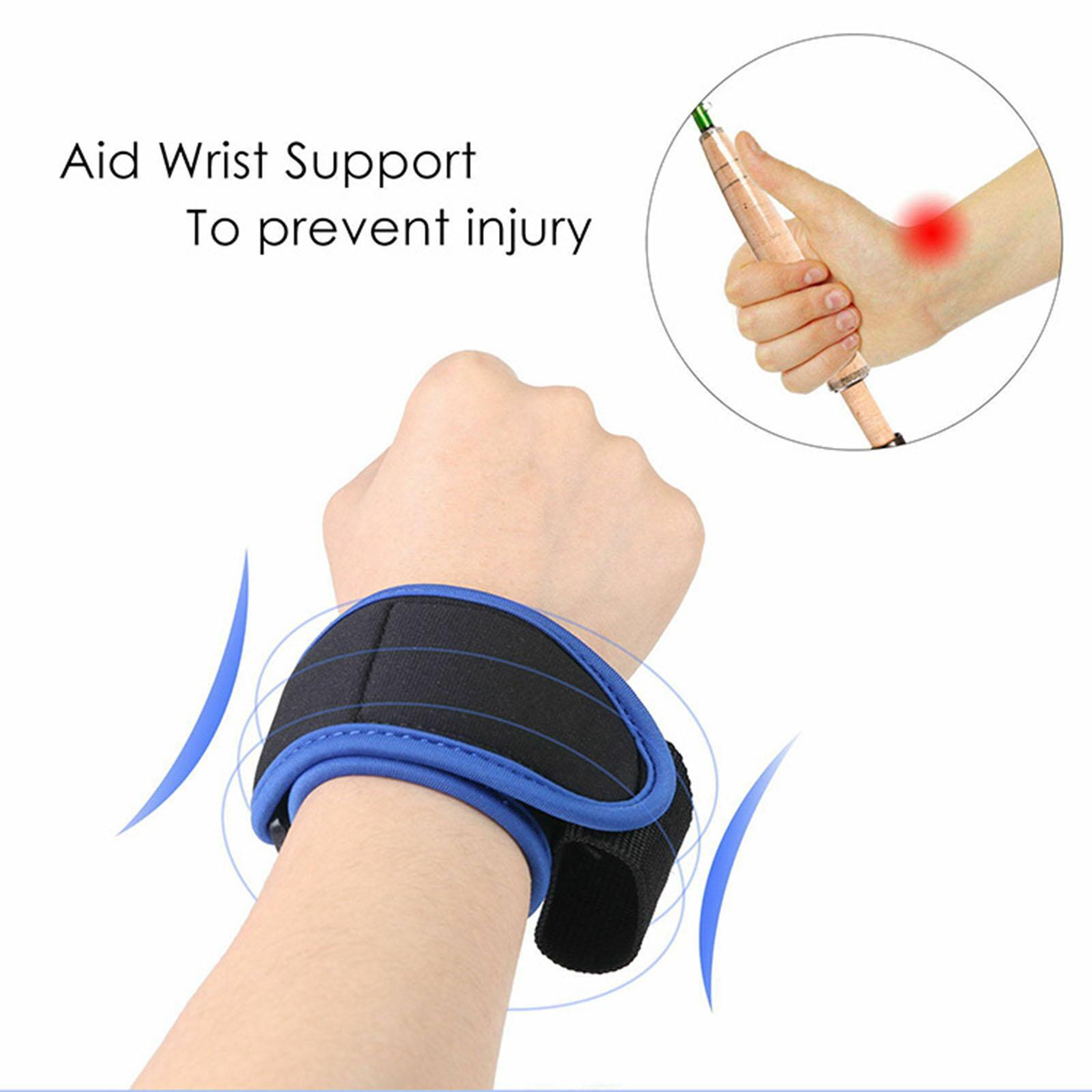 1Pcs Casting Aid Wrist Support Neoprene Soft Brace Comfortable Universal Fly Rod Holder Belt for Outdoor Safety Pesca Tackle