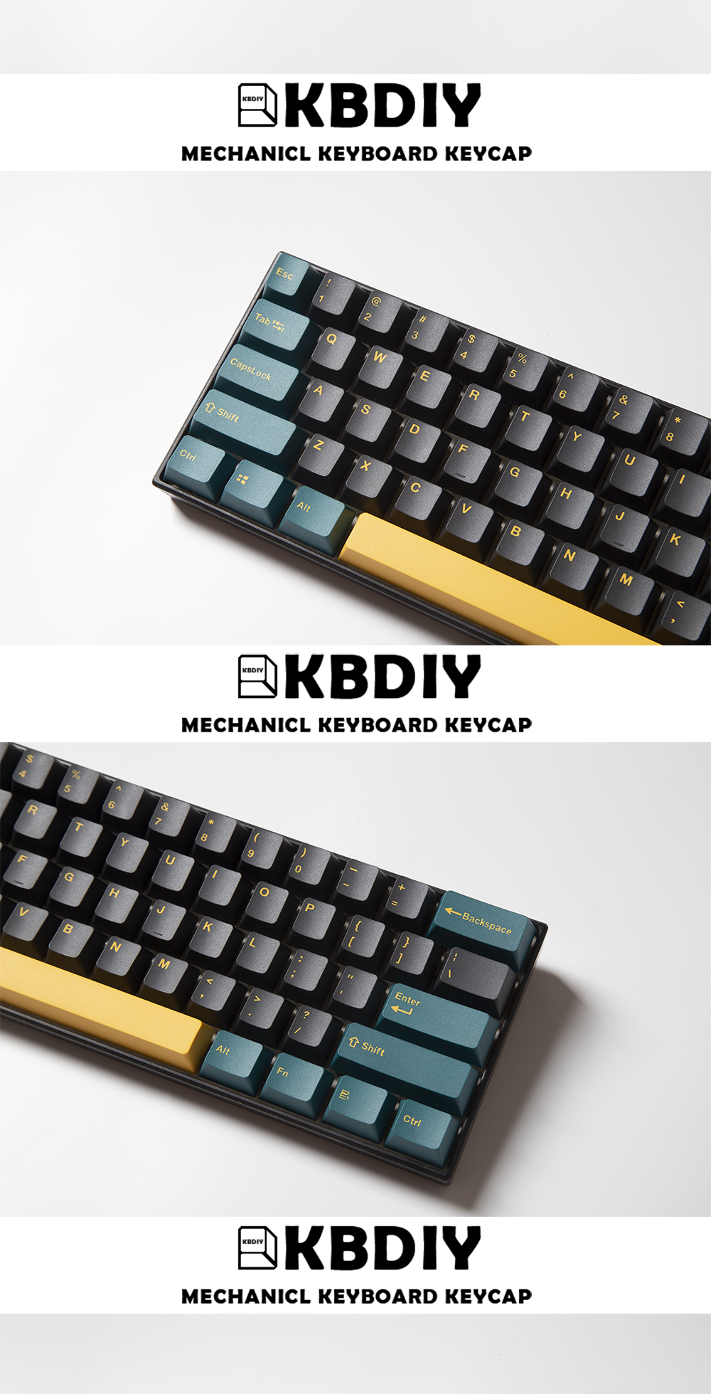 kbdiy gmk marrs verde clone keycap oem perfil pbt keycaps preto verde tampas chaves conjunto para teclado mecânico interruptor mx personalizado