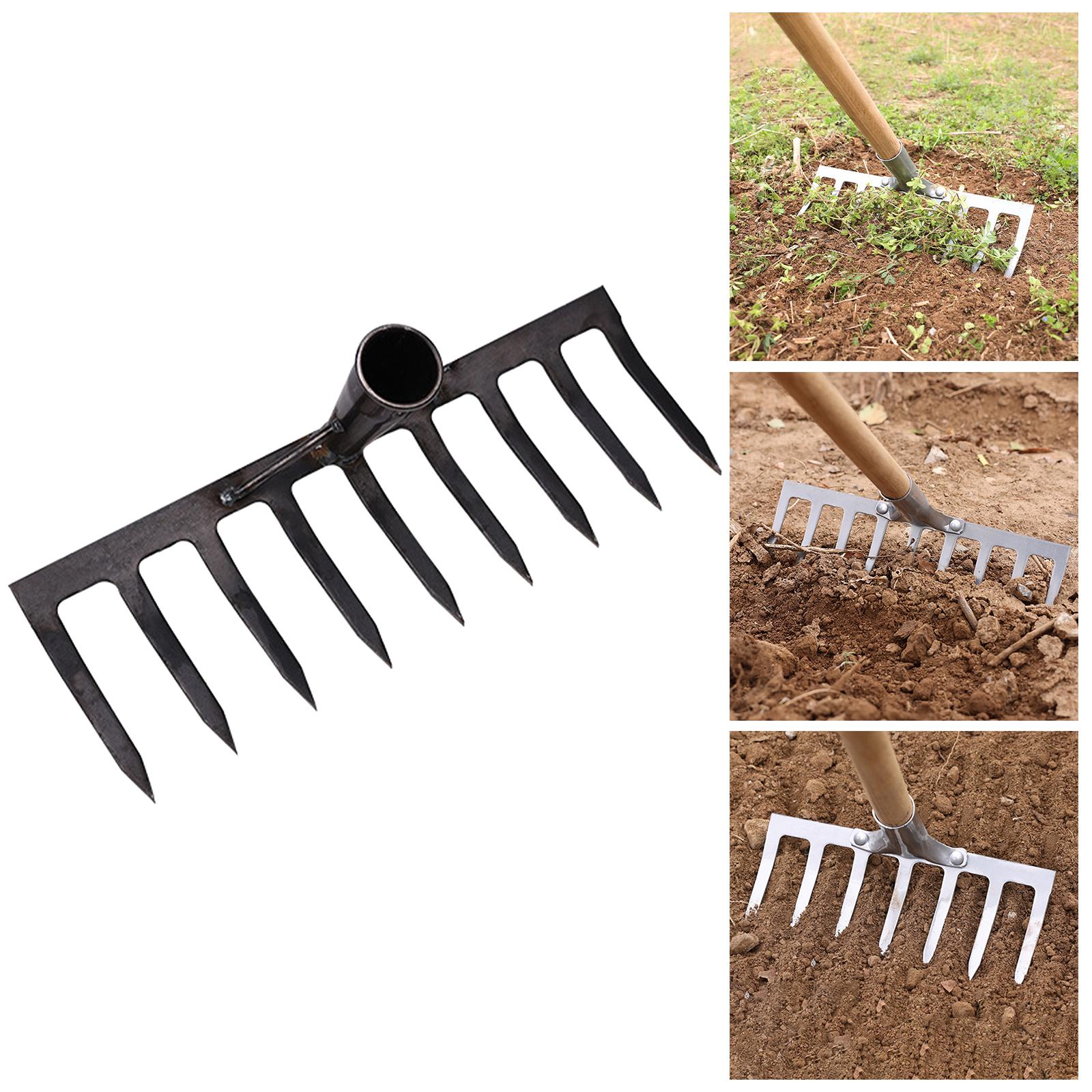 Weed Puller Tool Manganese Steel Process Portable Weed Puller Durable Lawn Leveling Rake Garden Swoe Hoe for Agriculture Farming