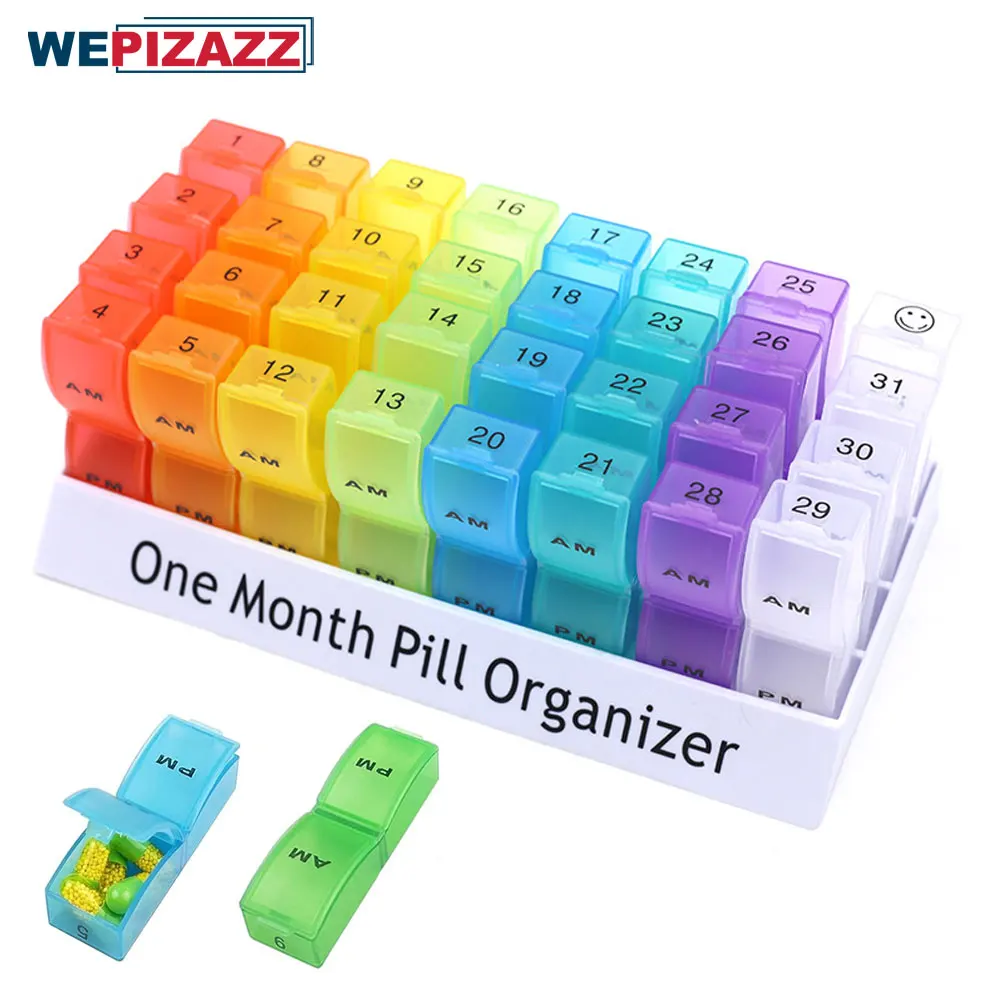 Best of Monthly Pill Organizer 2 Times A Day, One Month Pill Box AM PM, 30 Days Pill Case To Hold Vitamin And Travel Medicine Organizer Reviews & Tips