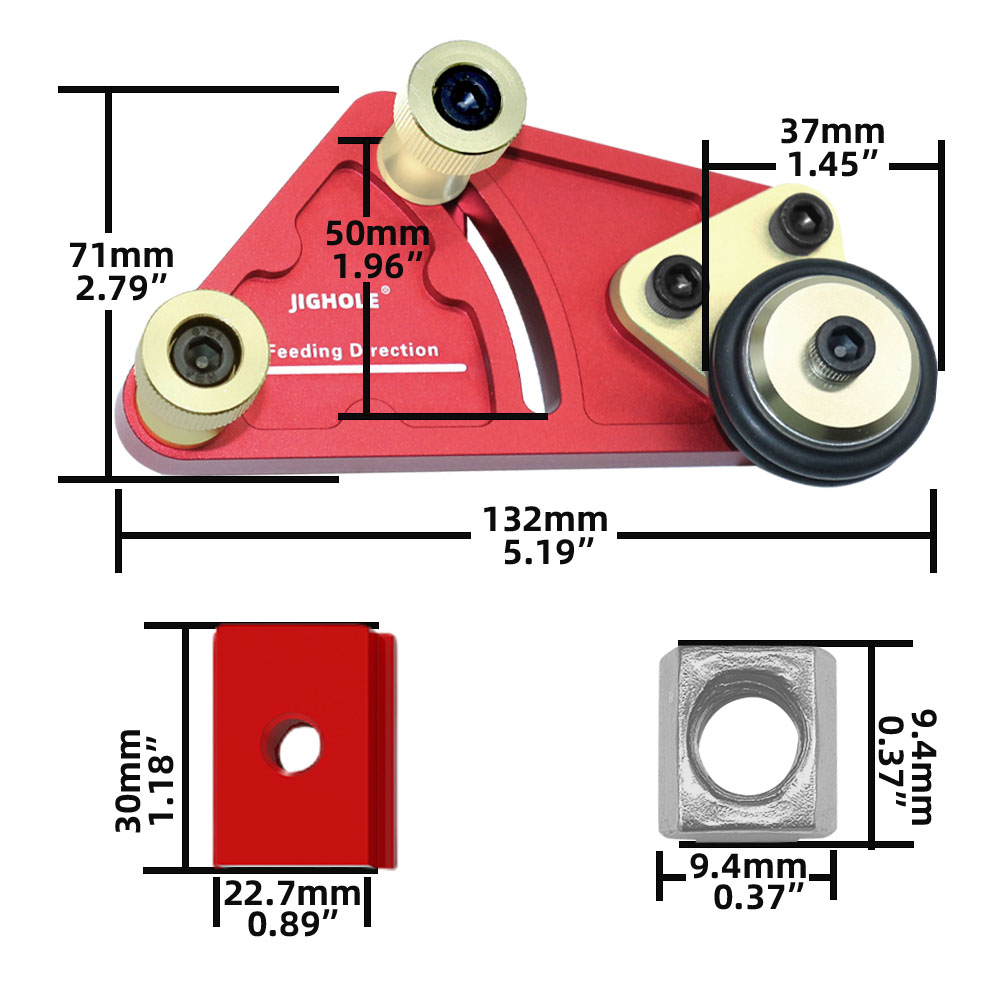 1 paar Klar-Cut Präzision Lager Guides Holzbearbeitung Sah Tisch Lager Roller Fütterung Loc Boards Sicherheit Antrieb Strahlmittel Hilfs Werkzeug – Detail 2