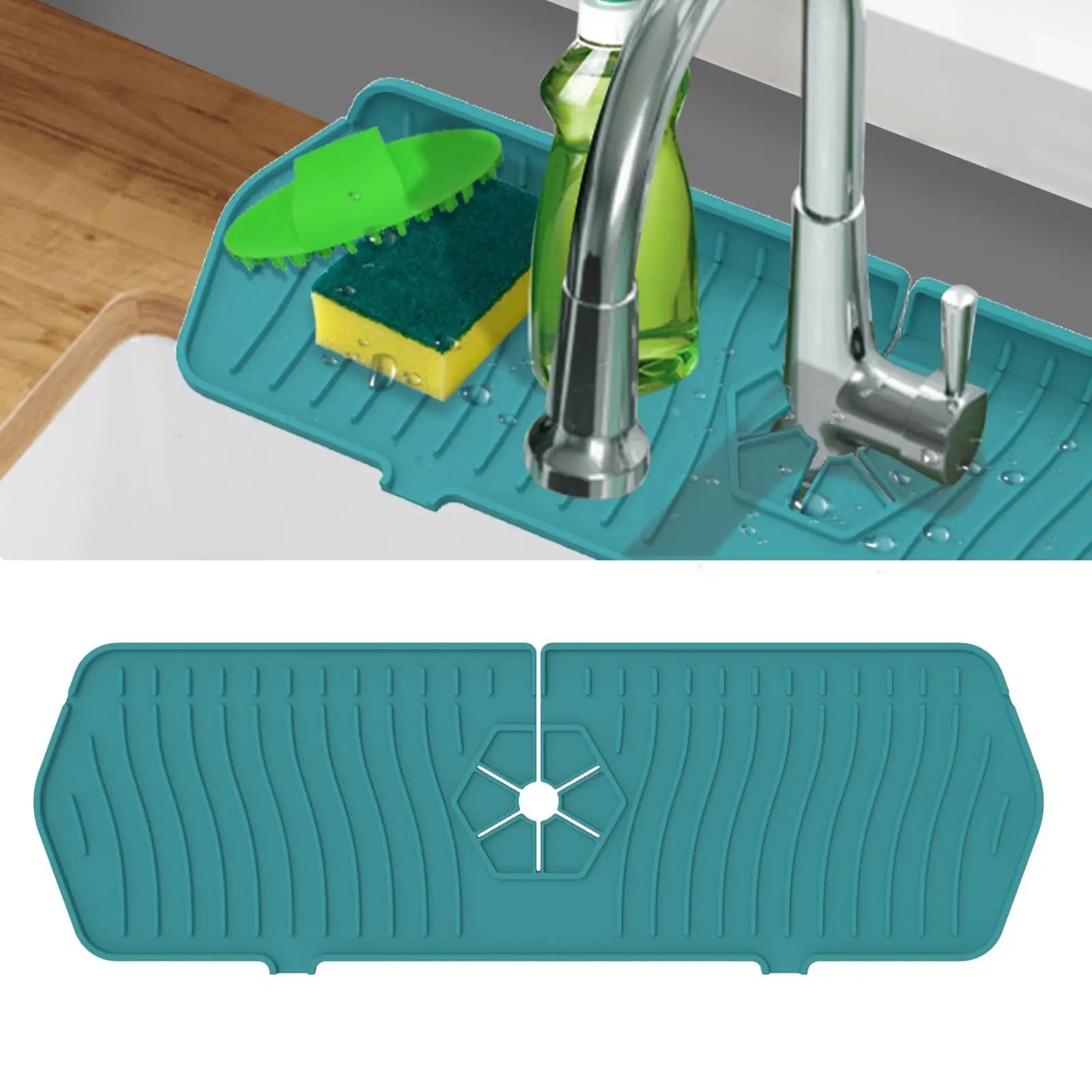 Non  Faucet Absorbent Mat  Design Faucet  Catcher for Kitchen