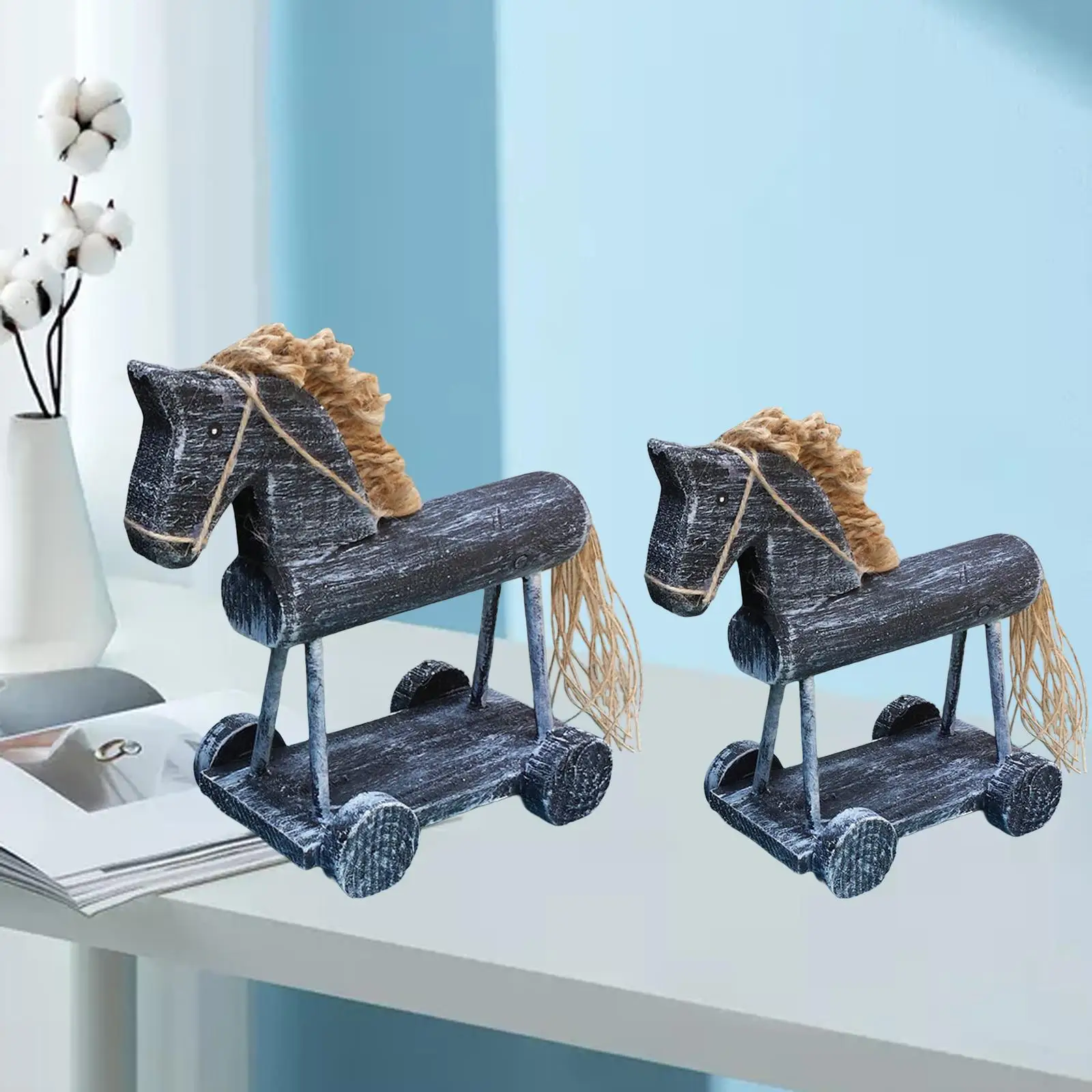 Horse Statue Decoration Home Decor Figure Decorative Animal Desk Office Home