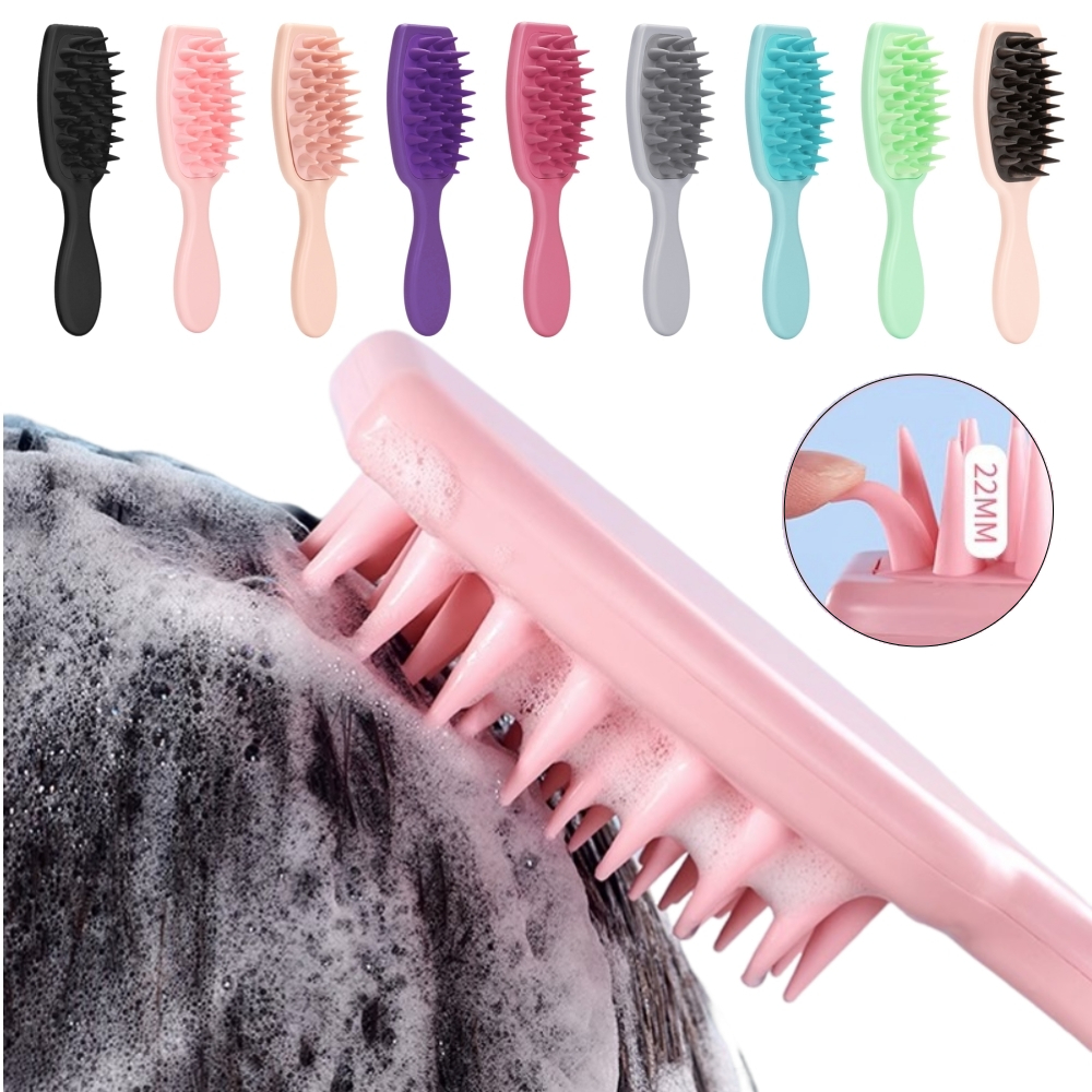 Best of Silicone Shampoo Brush Scalp Massage Brush Head Washing Comb Long Handle Hair Massager Bath Brush Body Scrubber Hair Accessories Reviews & Tips